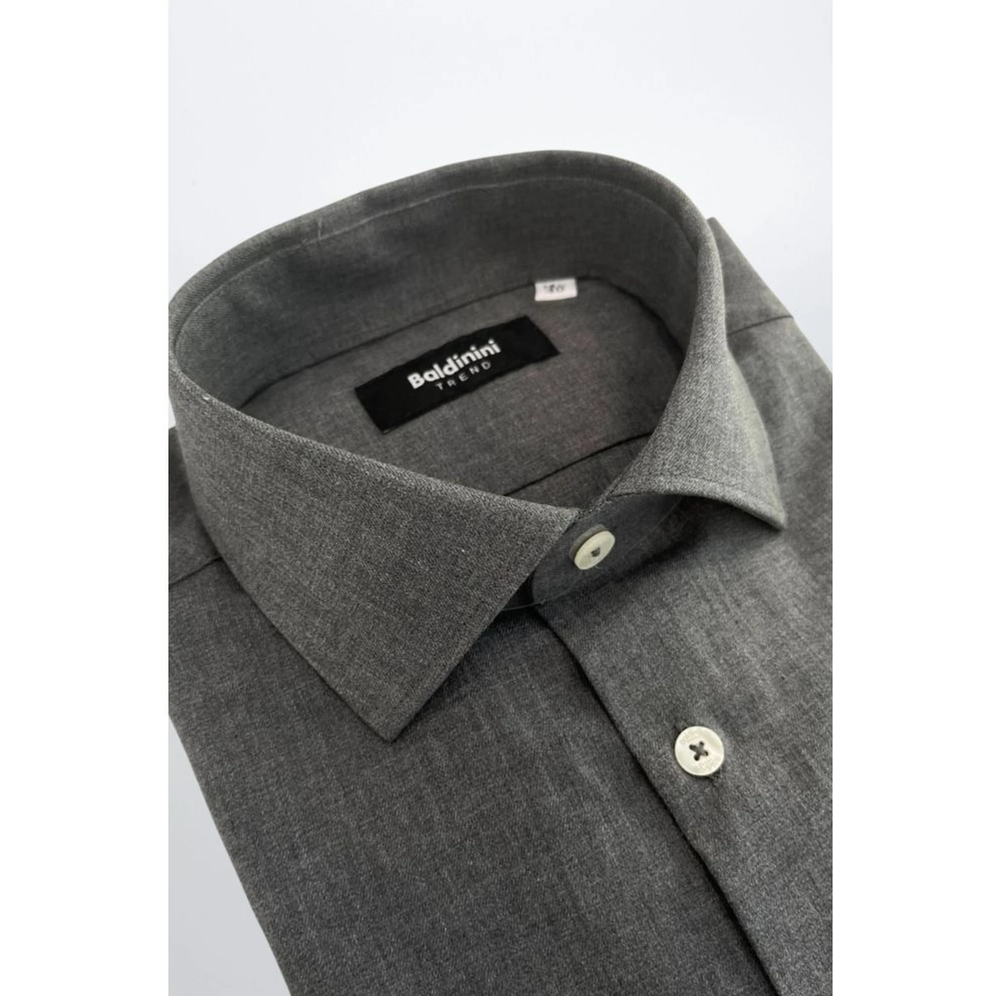 Gray Cotton Men's Shirt
