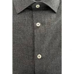 Gray Cotton Men's Shirt