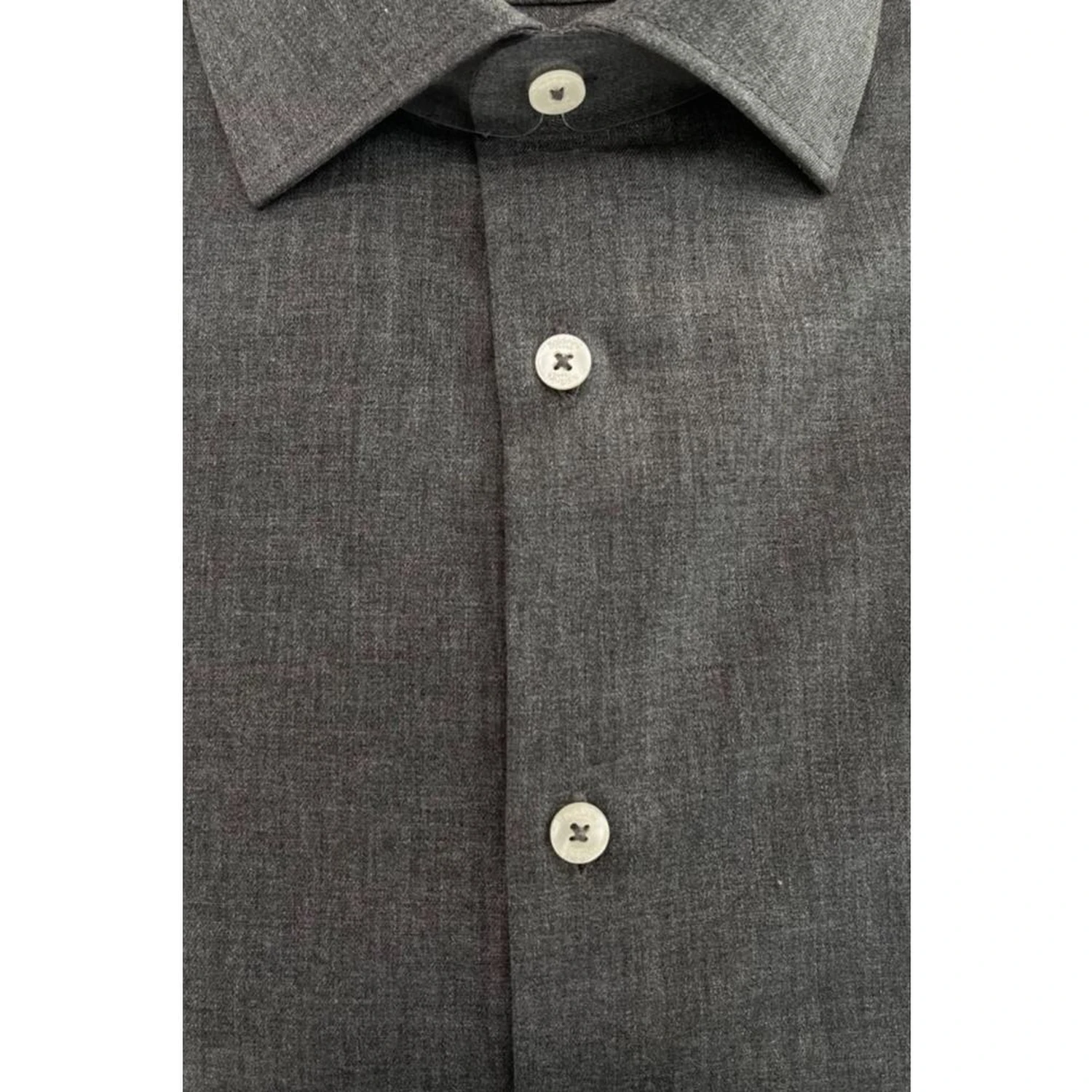 Gray Cotton Men's Shirt