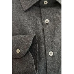 Gray Cotton Men's Shirt