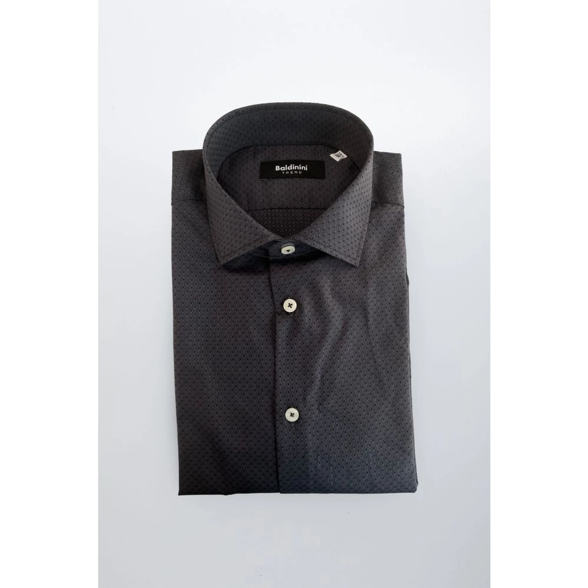 Gray Cotton Men Shirt