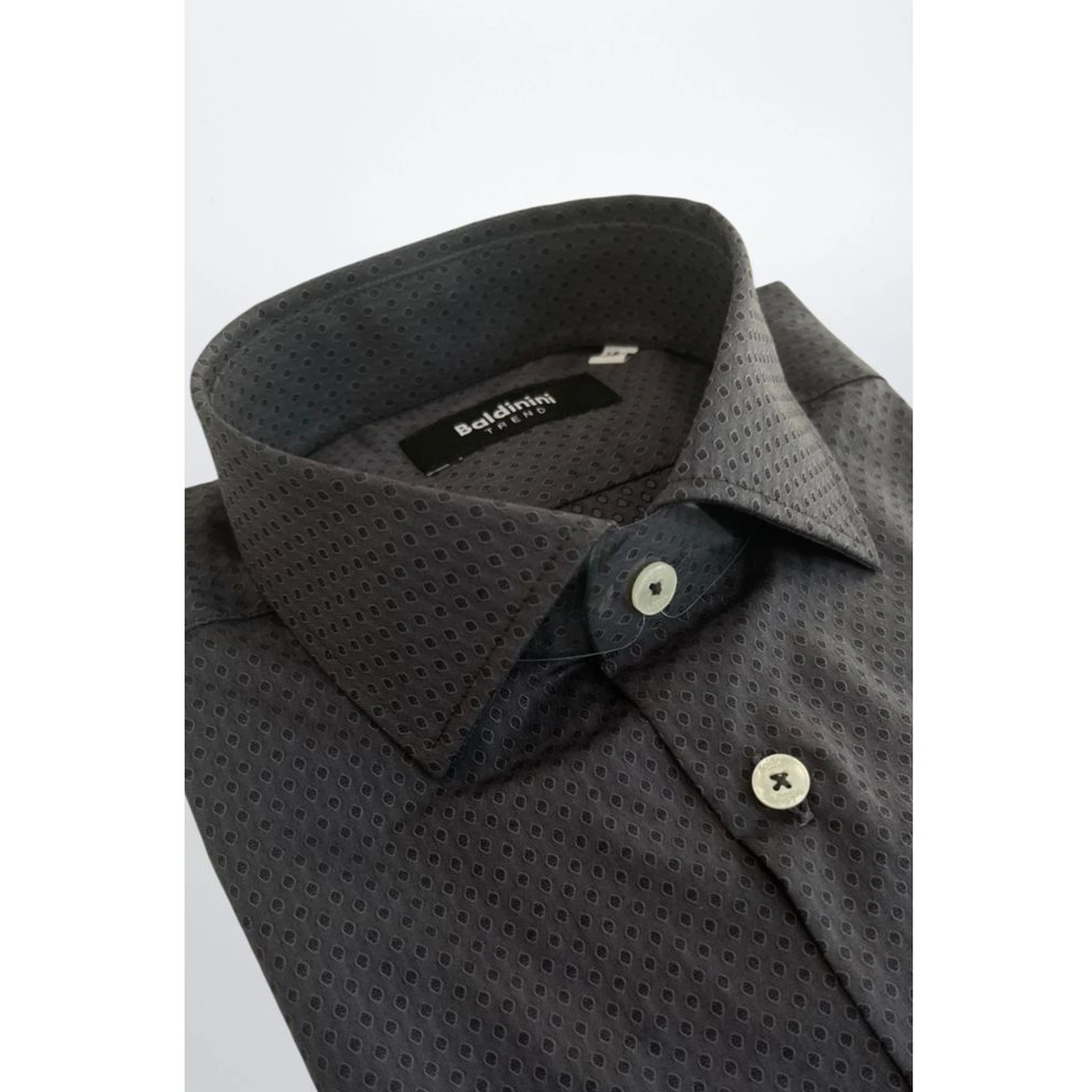 Gray Cotton Men Shirt
