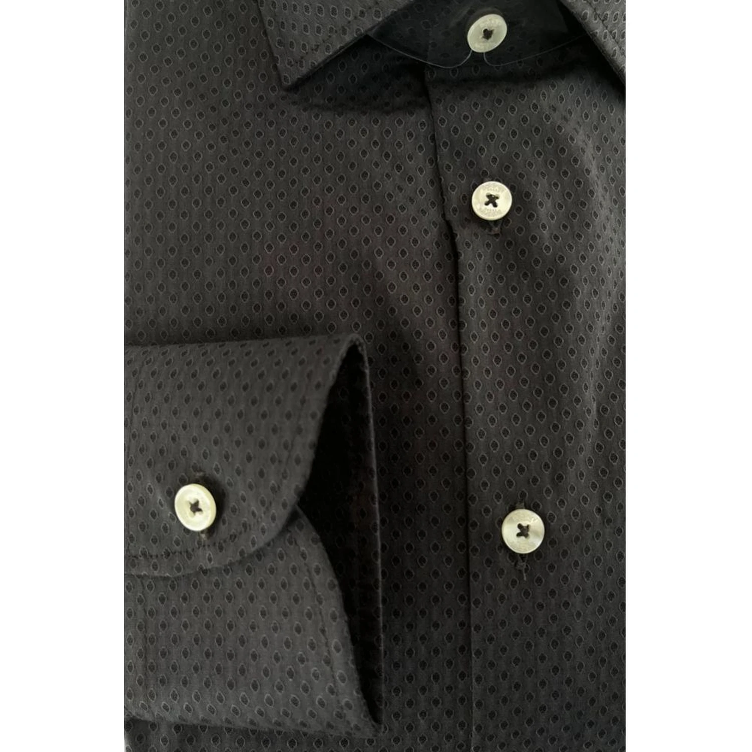 Gray Cotton Men Shirt