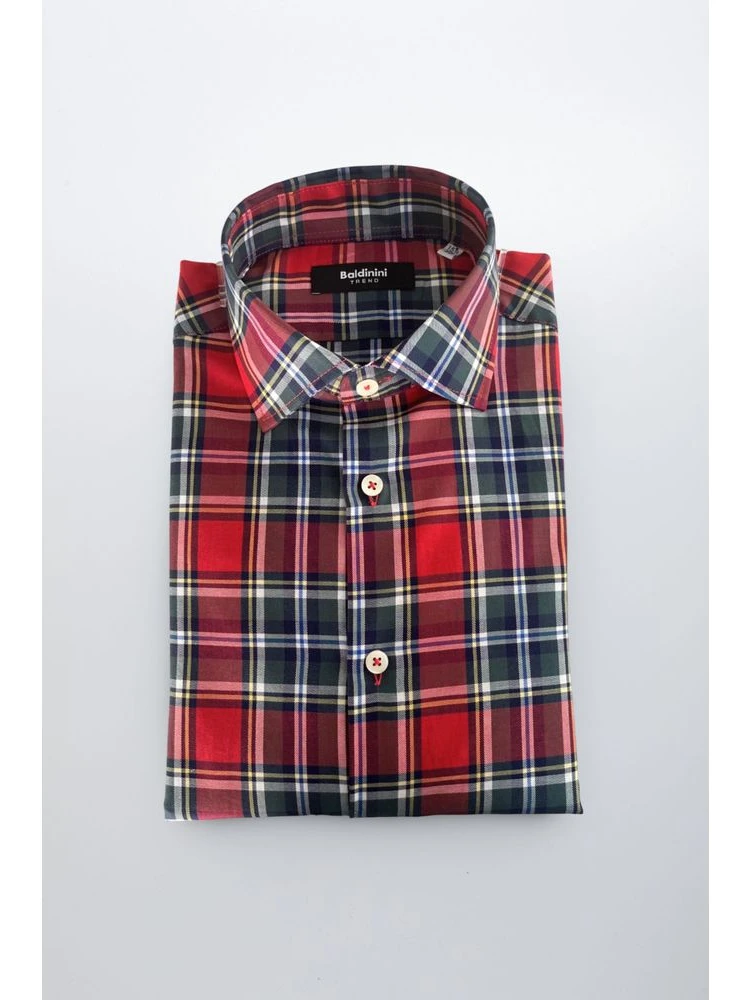 Multicolor Cotton Men Shirt