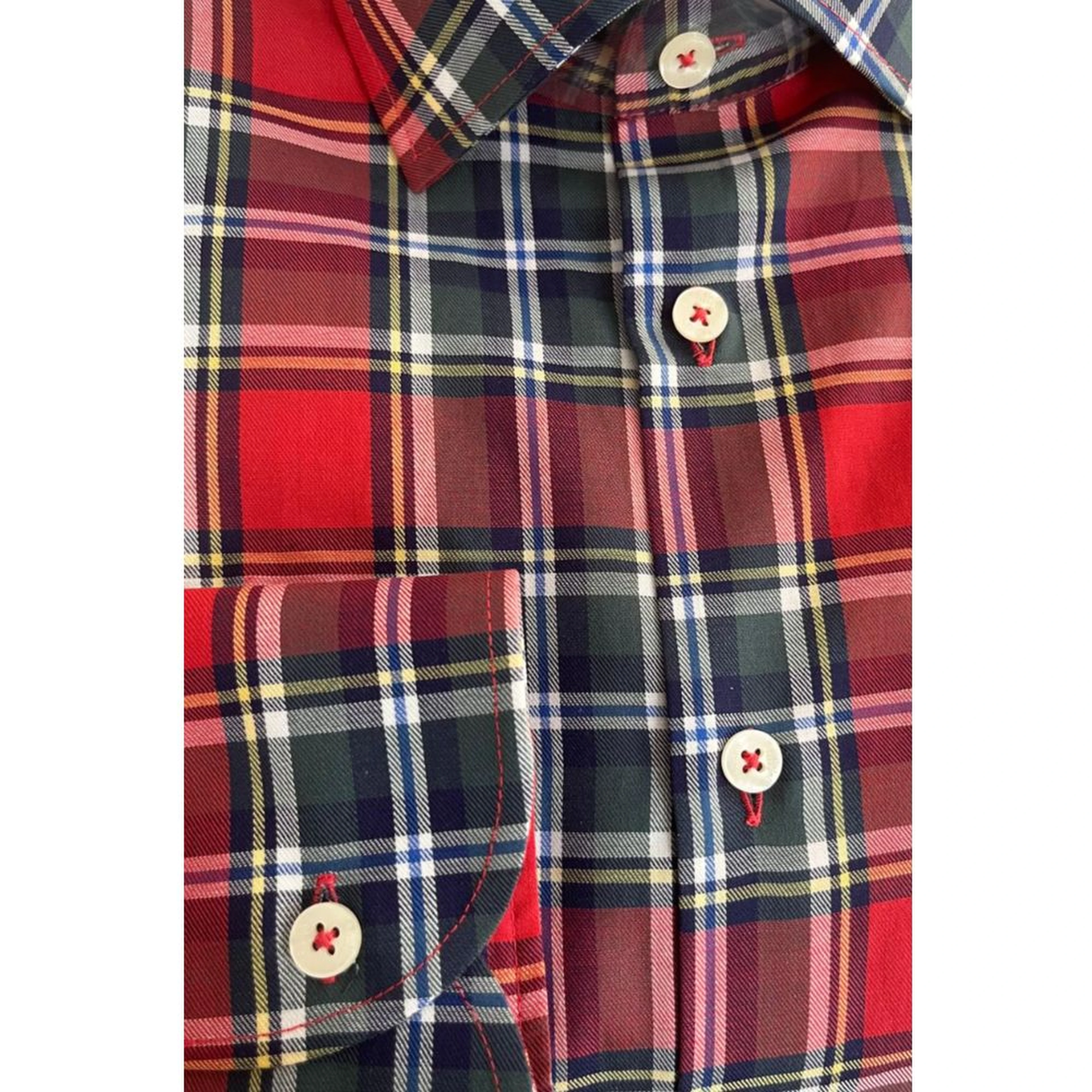 Multicolor Cotton Men Shirt