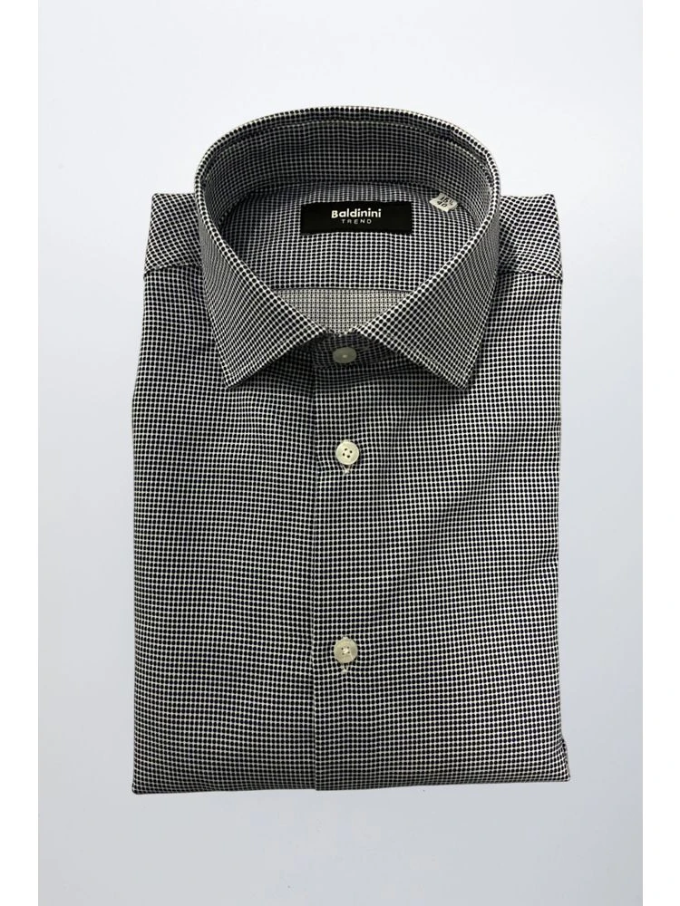 Blue Cotton Men Shirt
