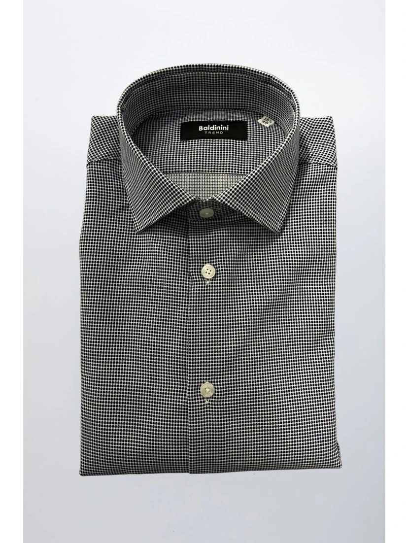 Blue Cotton Men Shirt