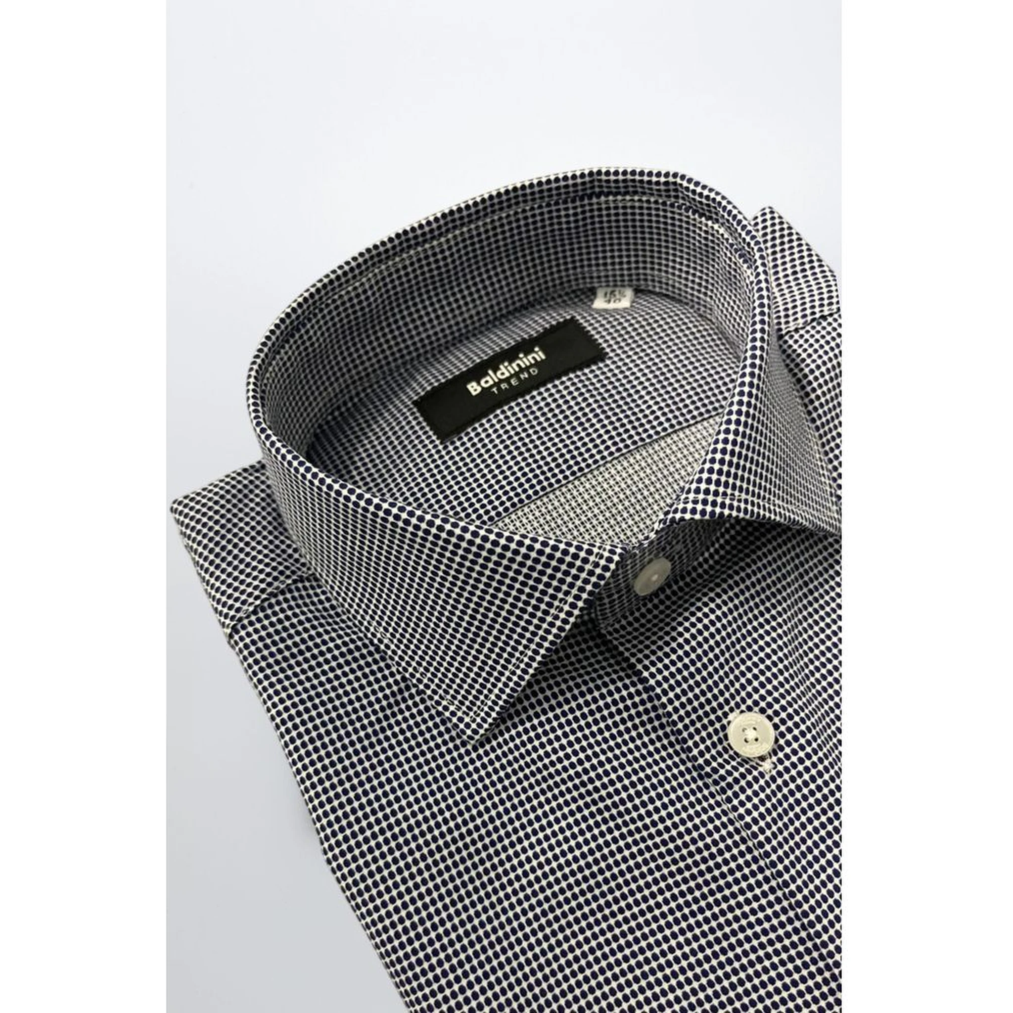 Blue Cotton Men Shirt