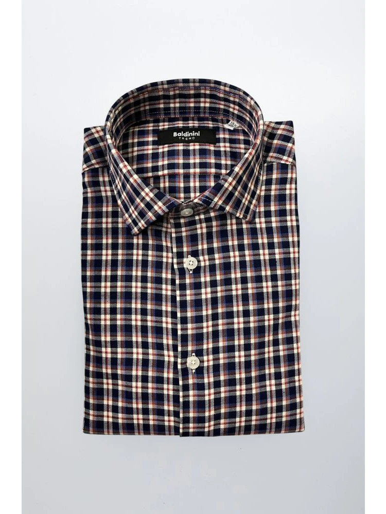 Multicolor Cotton Men Shirt