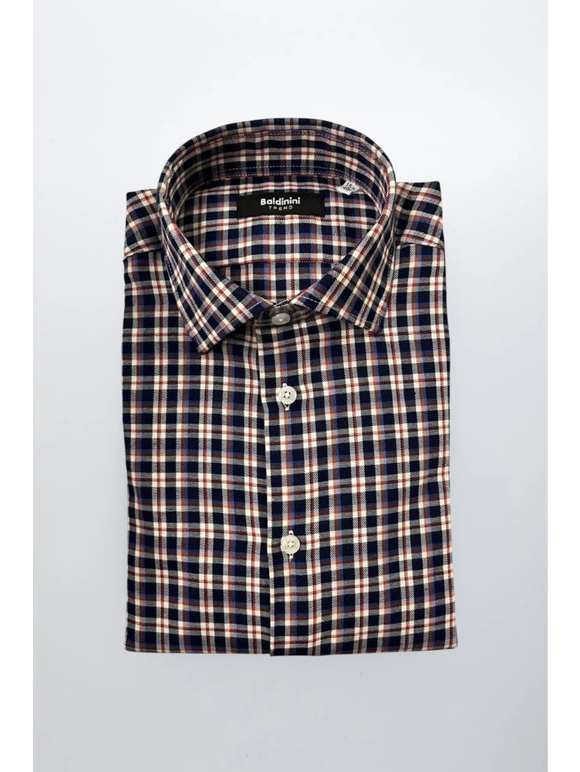 Multicolor Cotton Men Shirt