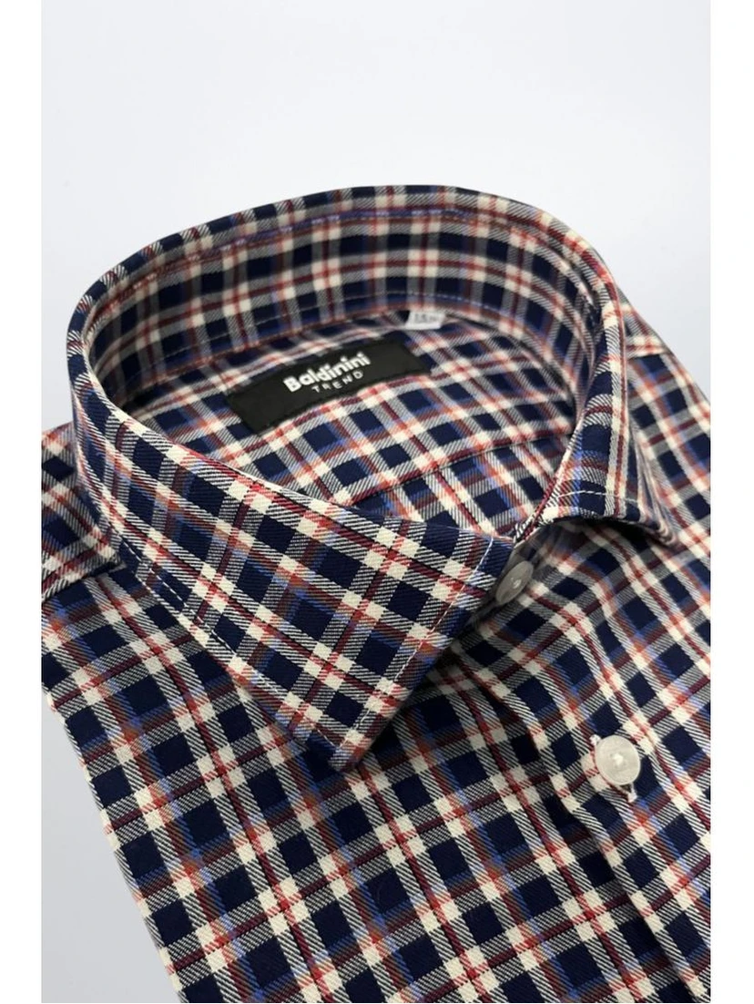Multicolor Cotton Men Shirt