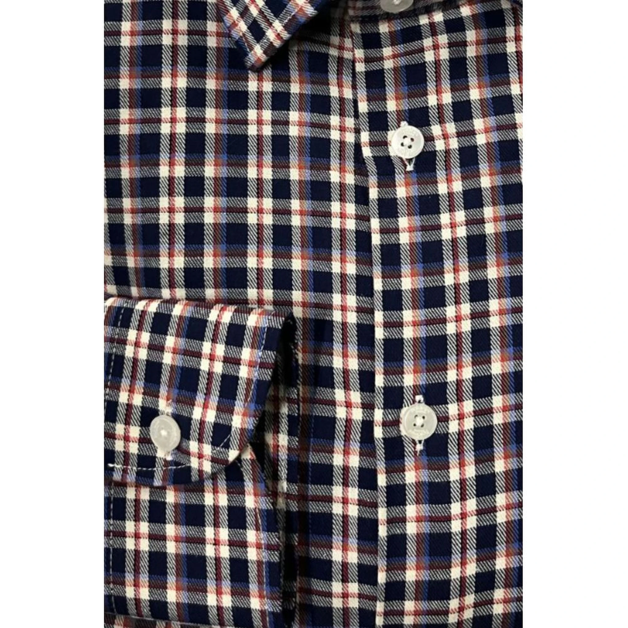 Multicolor Cotton Men Shirt