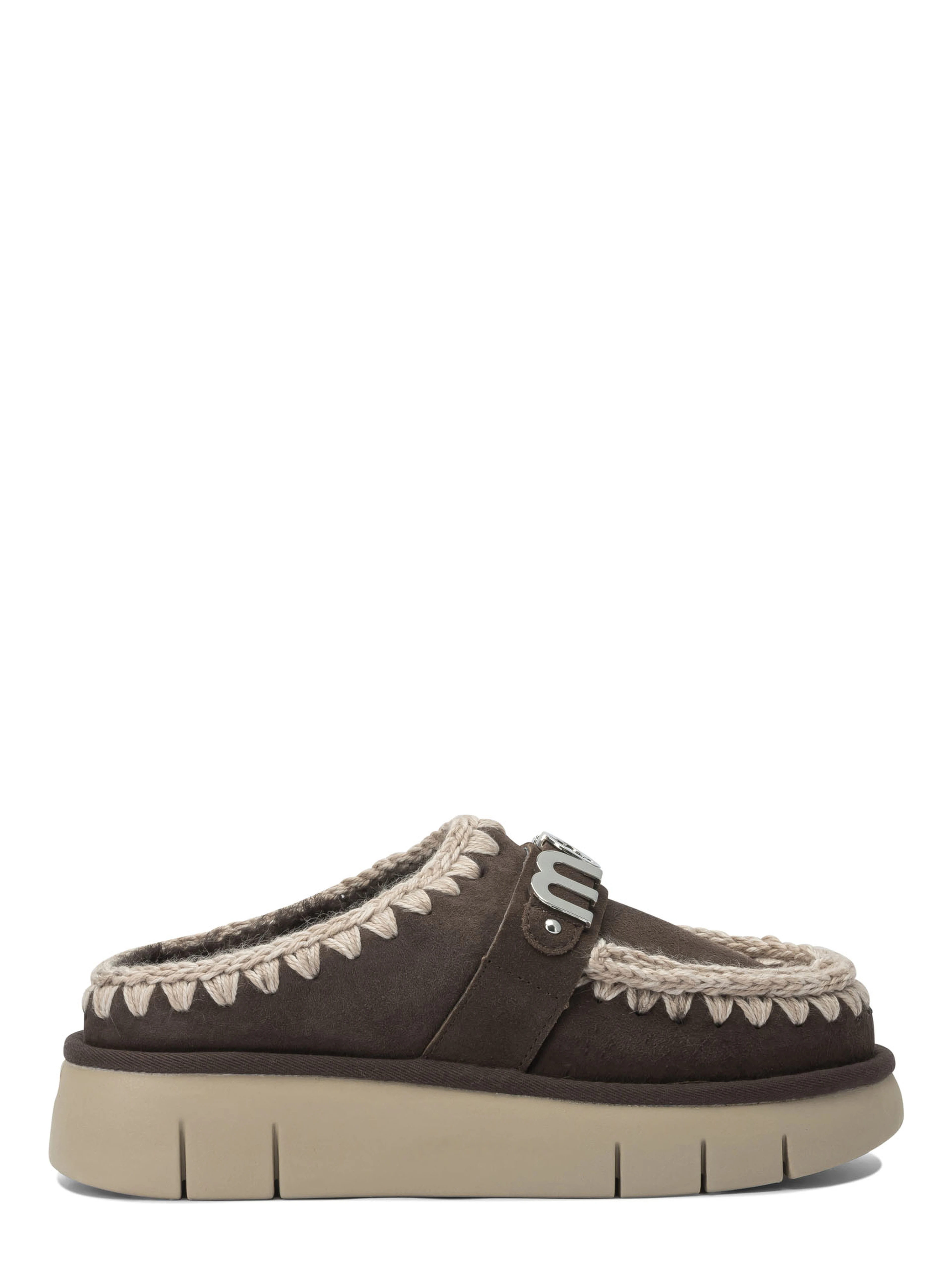 "Bounce Clog Metal Logo" slippers
