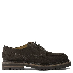 Derby in suede leather