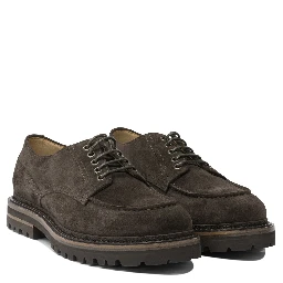 Derby in suede leather