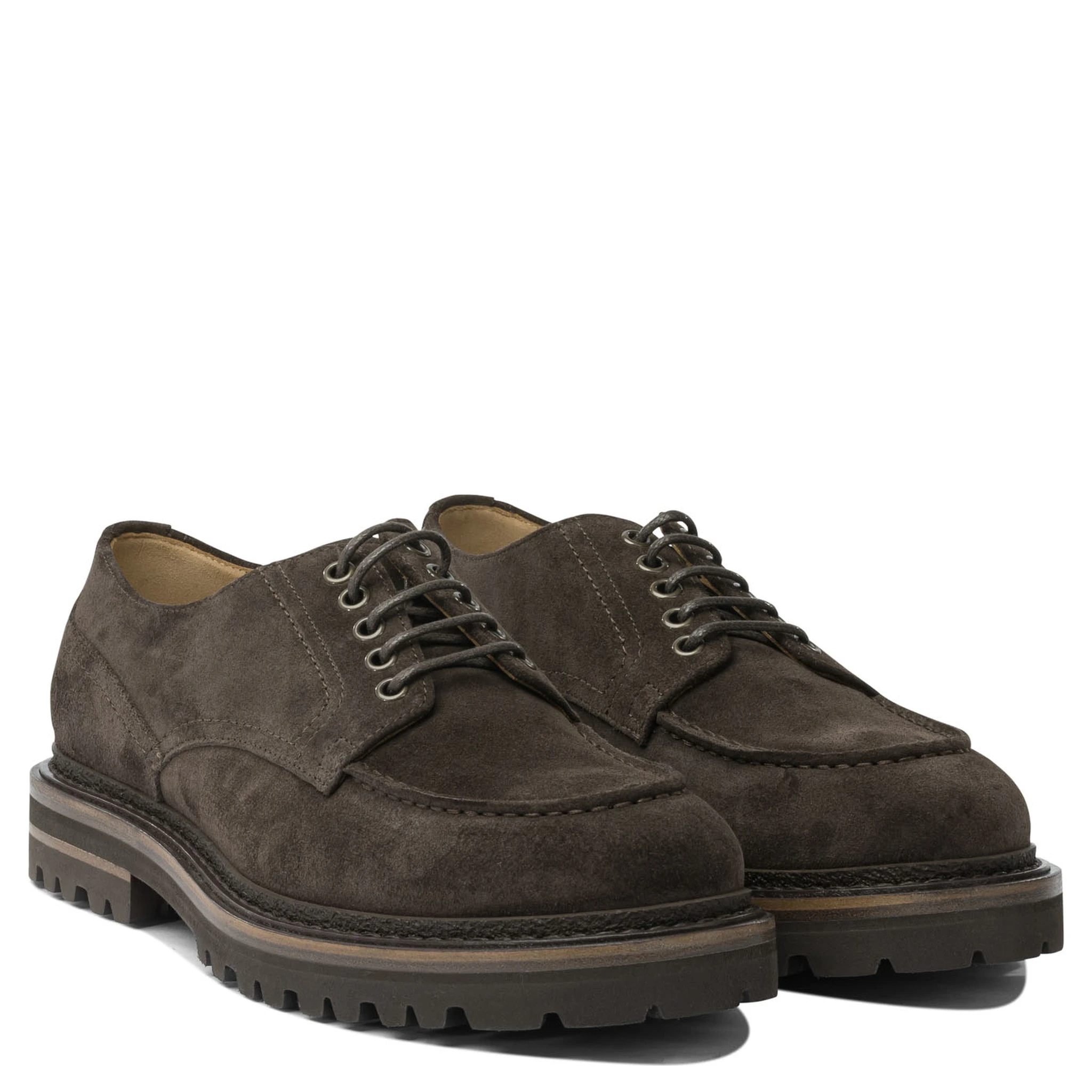 Derby in suede leather