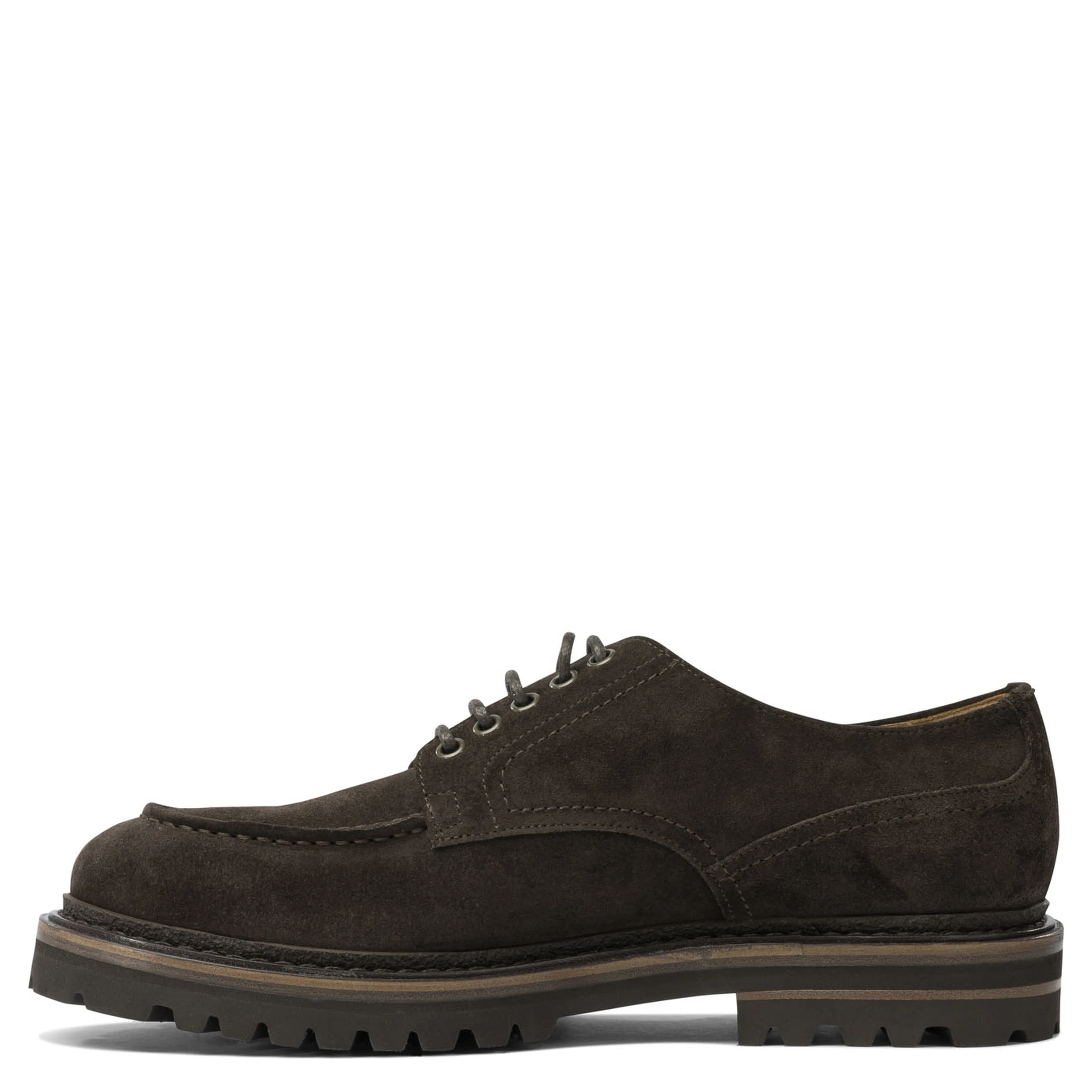 Derby in suede leather