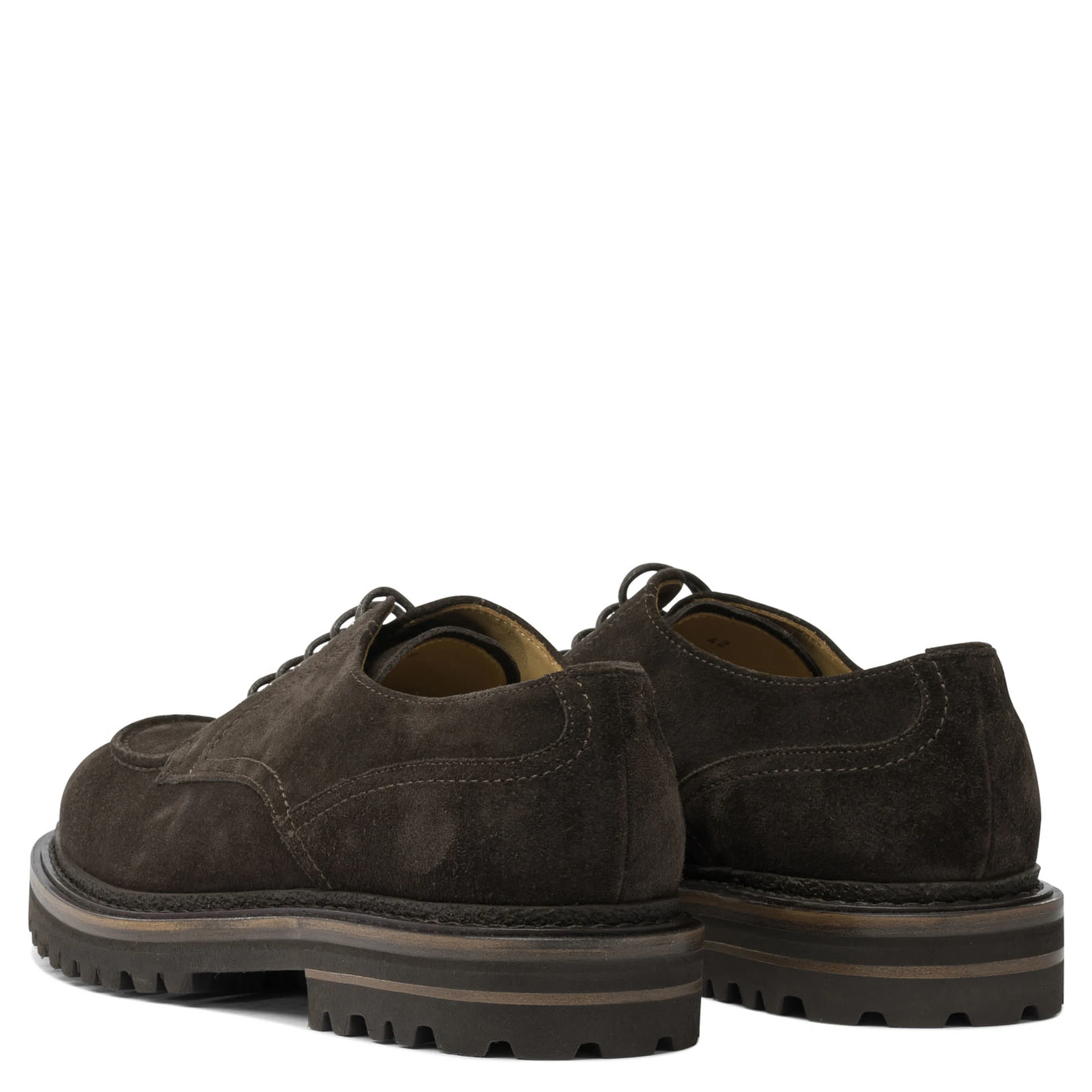 Derby in suede leather