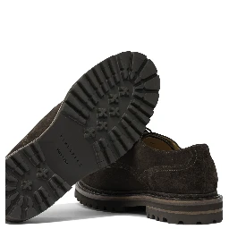 Derby in suede leather