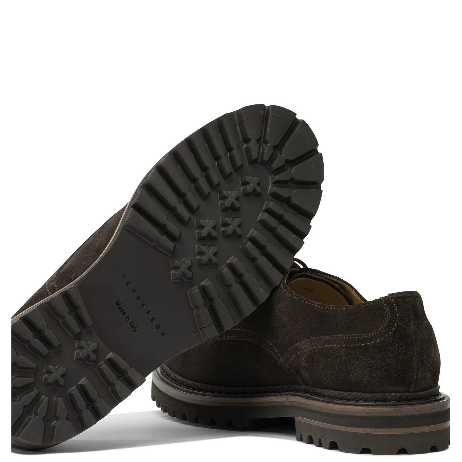 Derby in suede leather