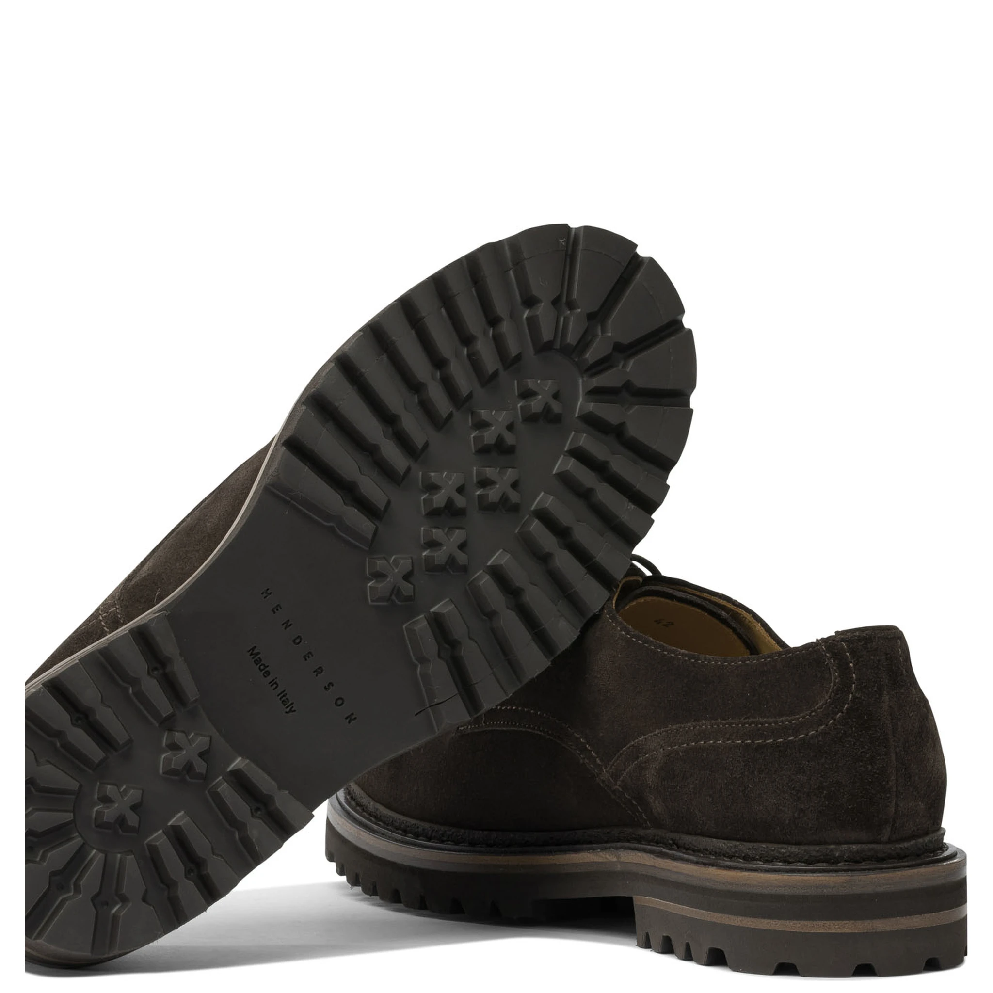 Derby in suede leather