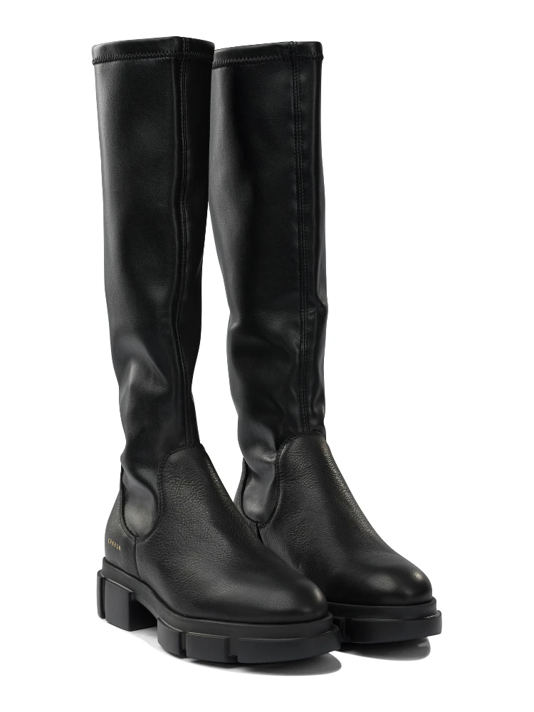 Leather high neck boots alternative