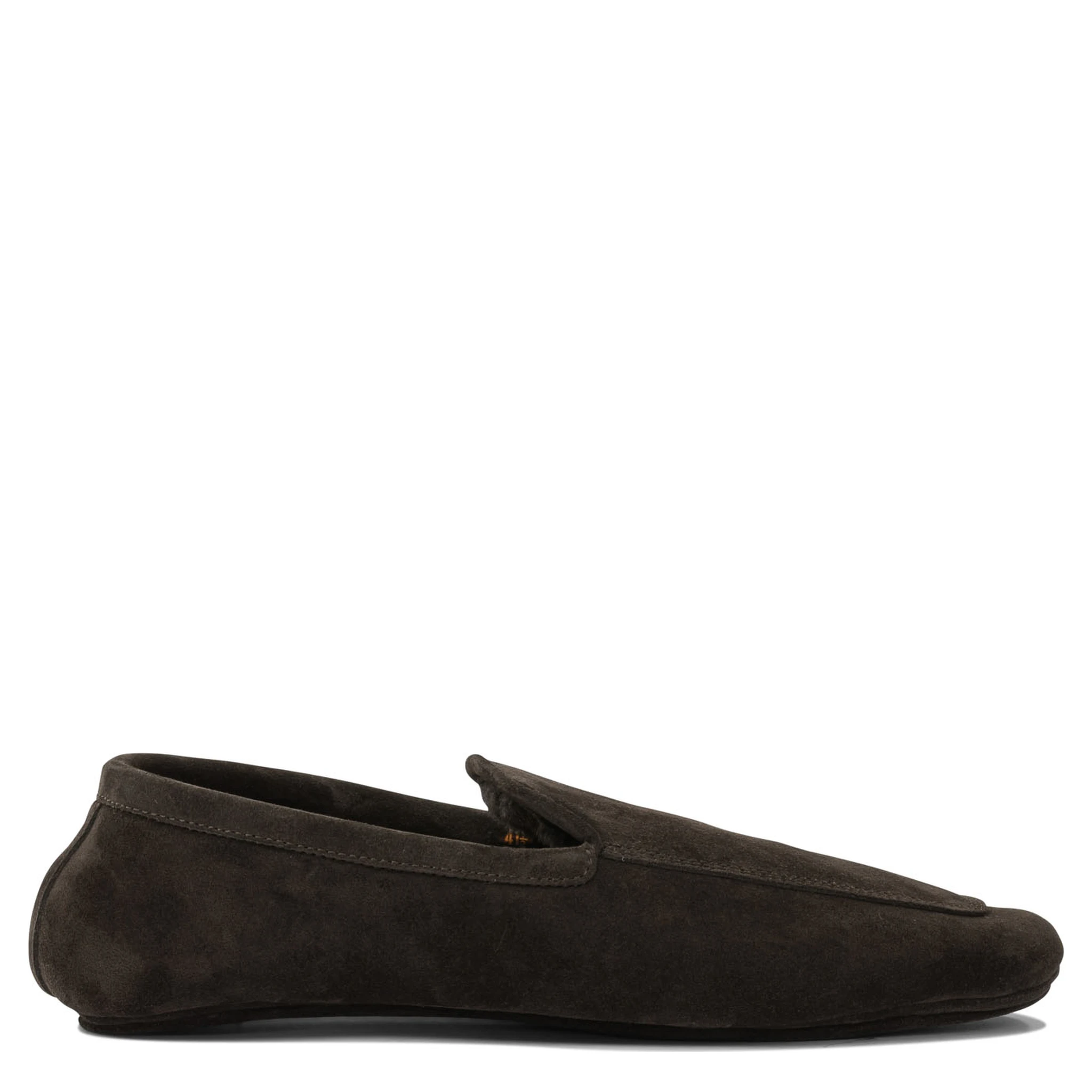 Loafers in suede leather