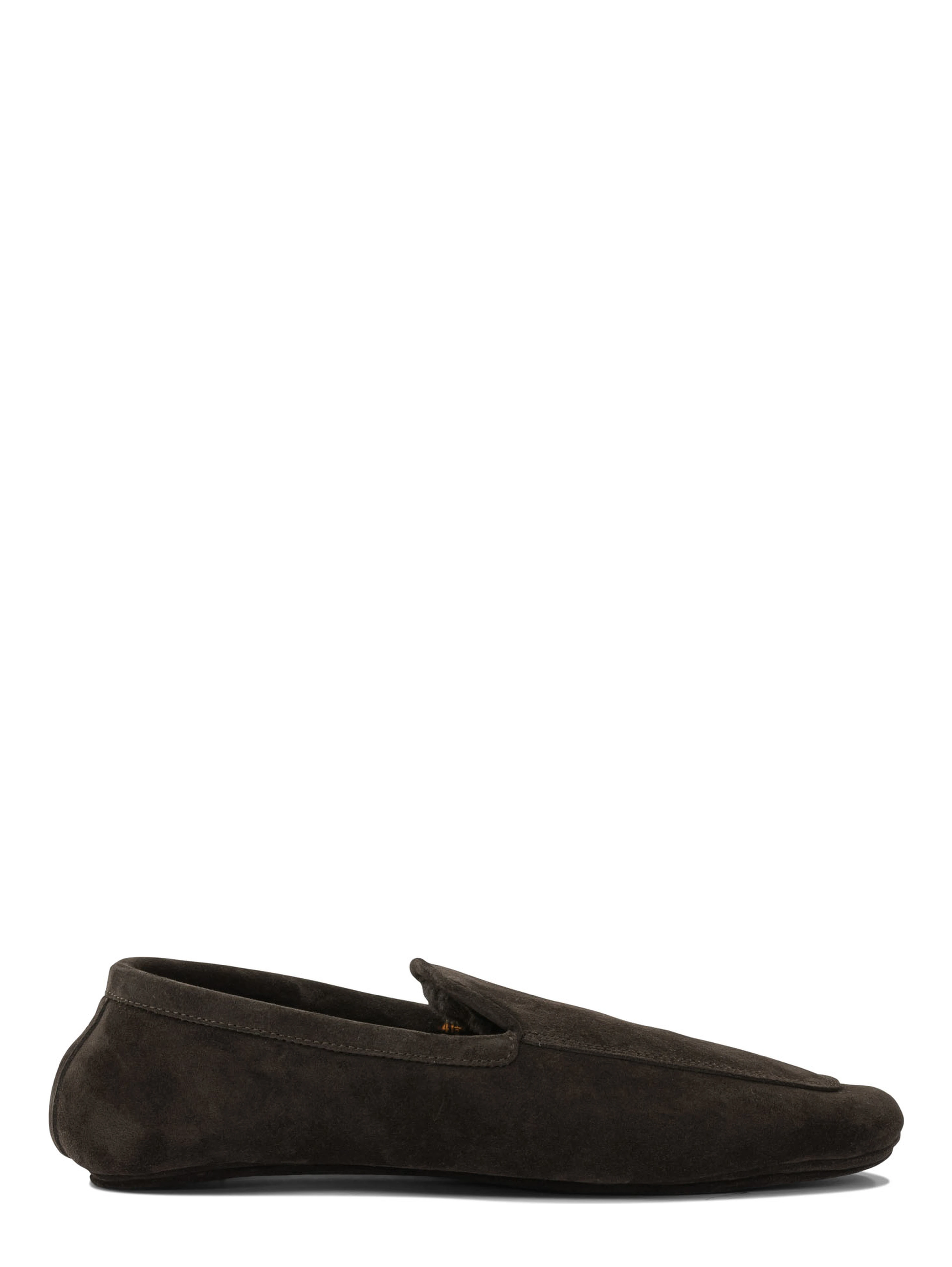 Loafers in suede leather