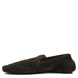 Loafers in suede leather