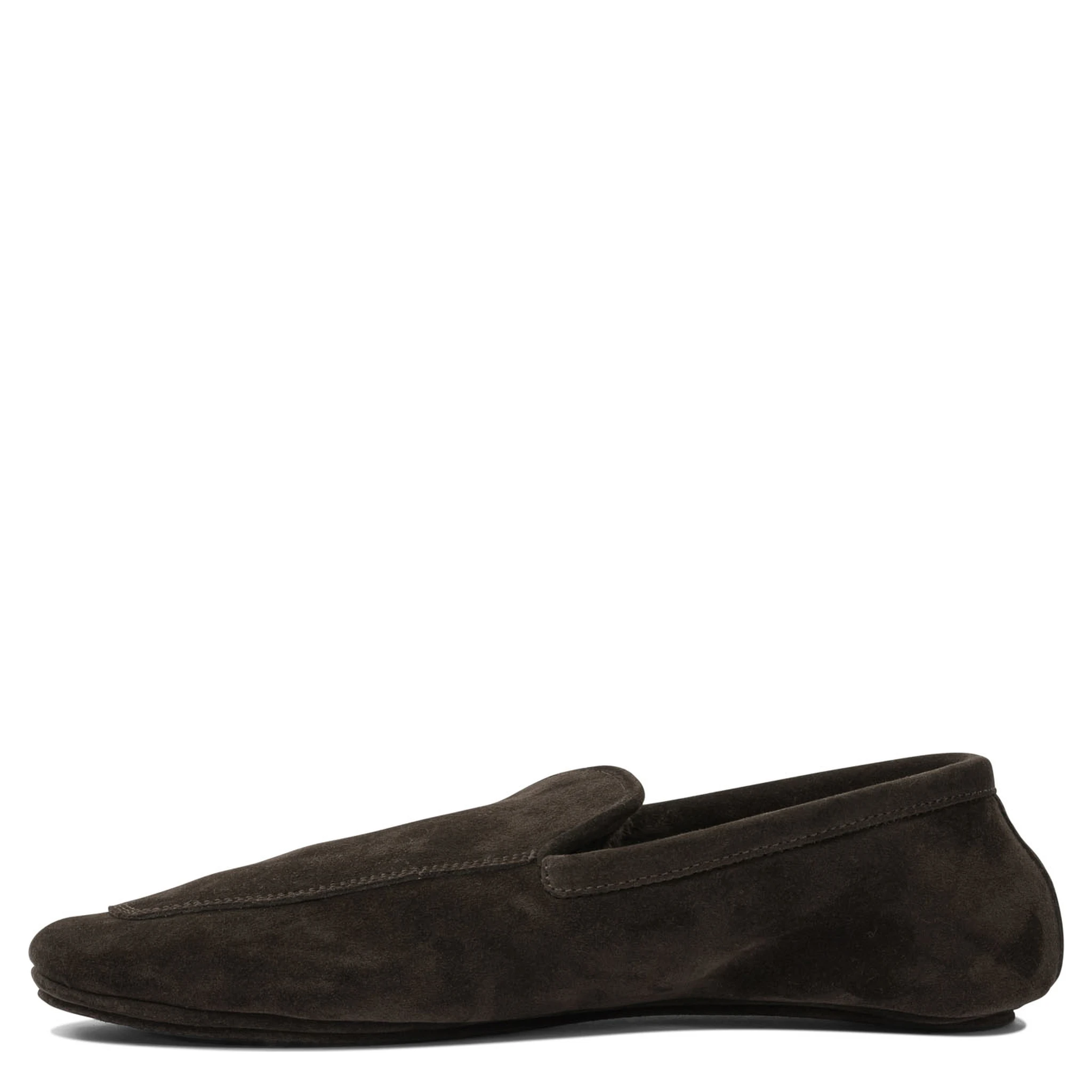 Loafers in suede leather