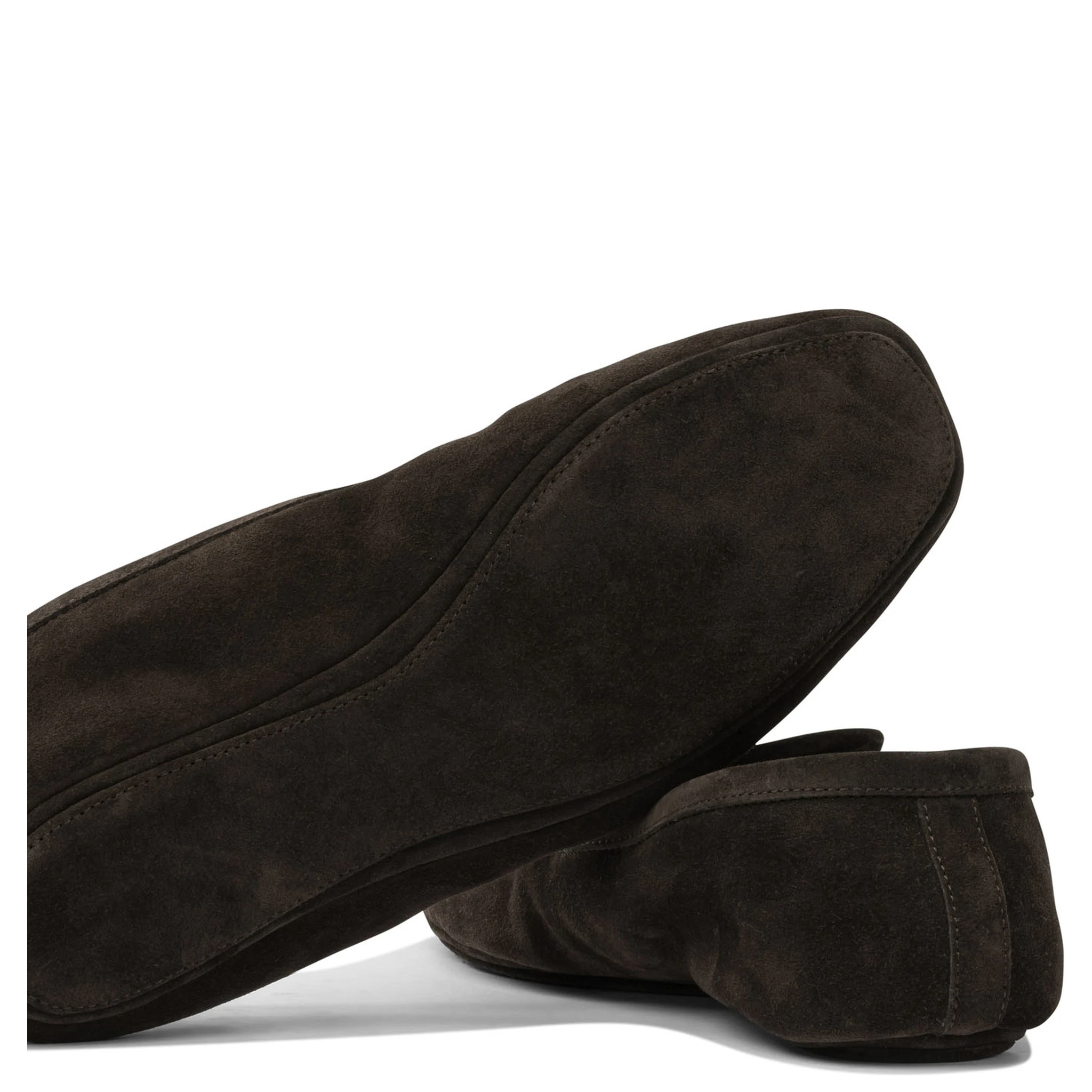 Loafers in suede leather
