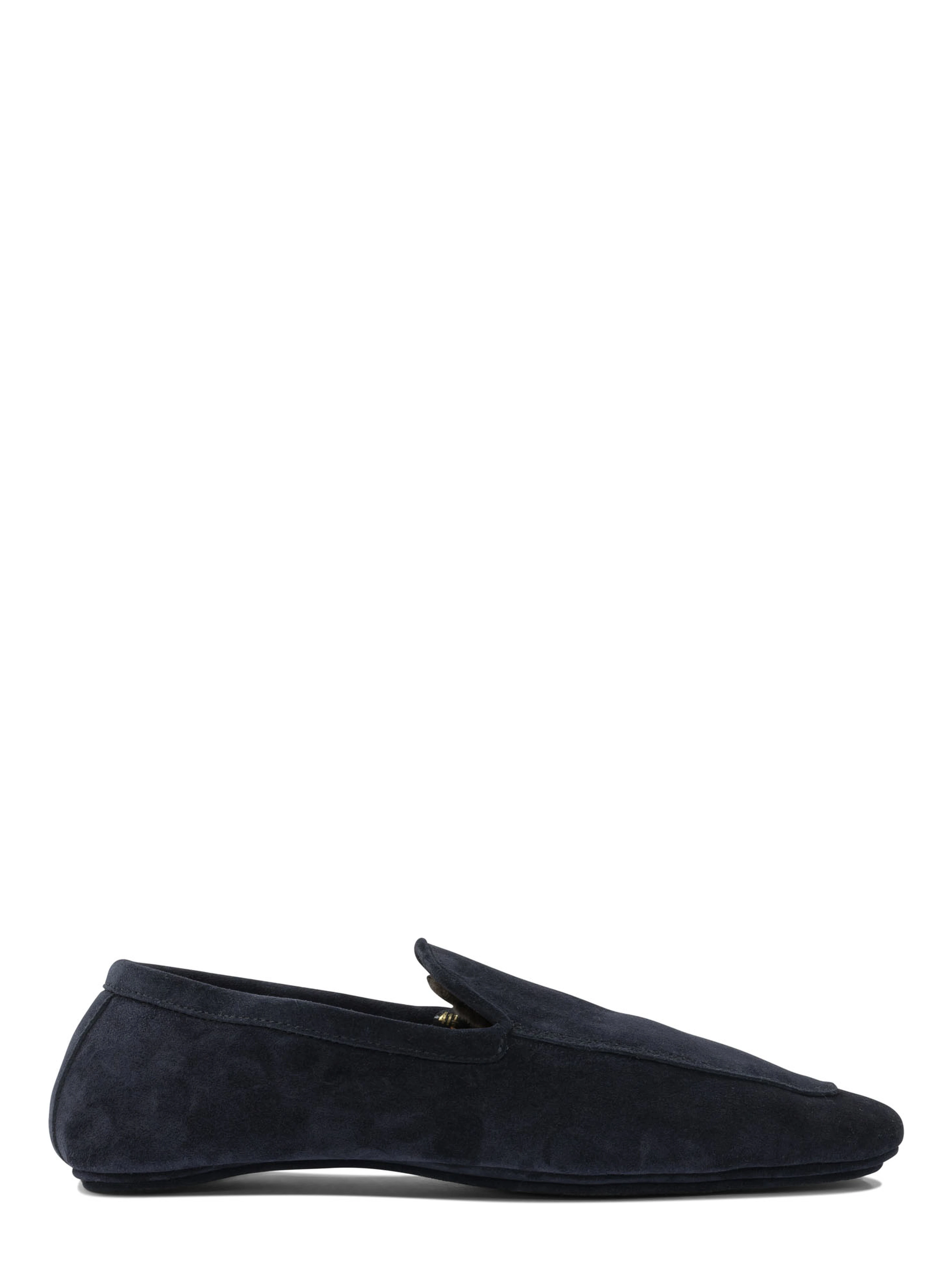 Loafers in suede leather