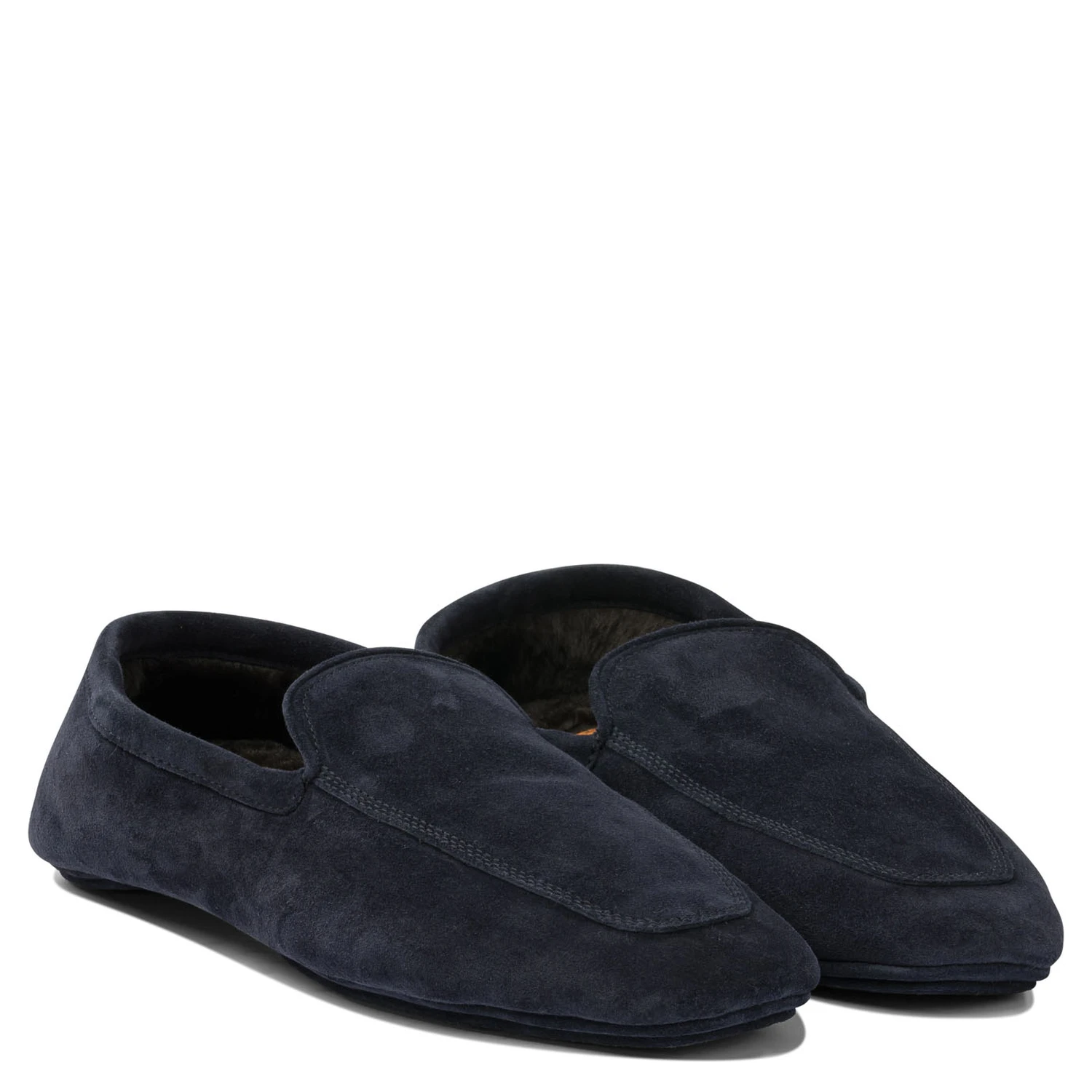 Loafers in suede leather