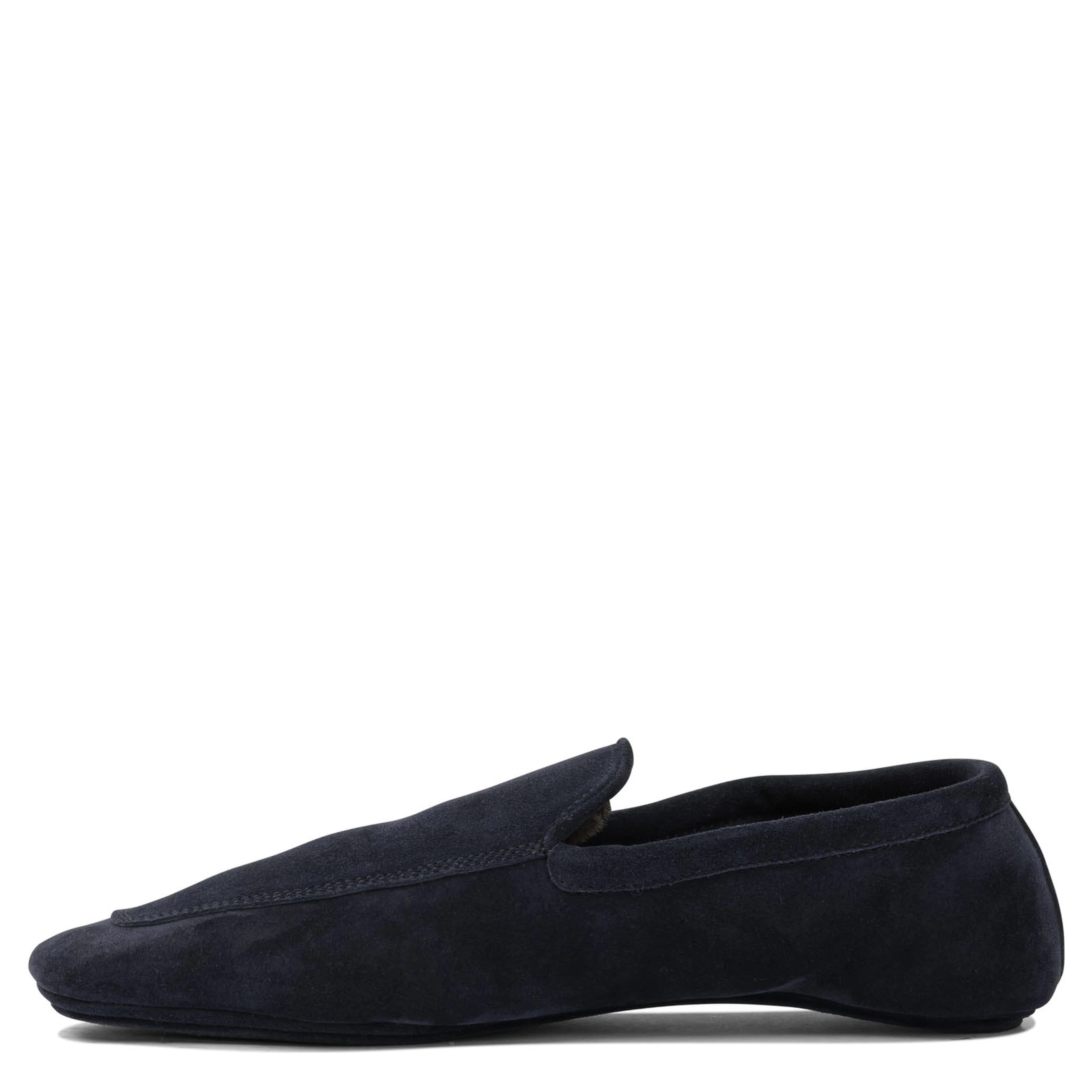 Loafers in suede leather