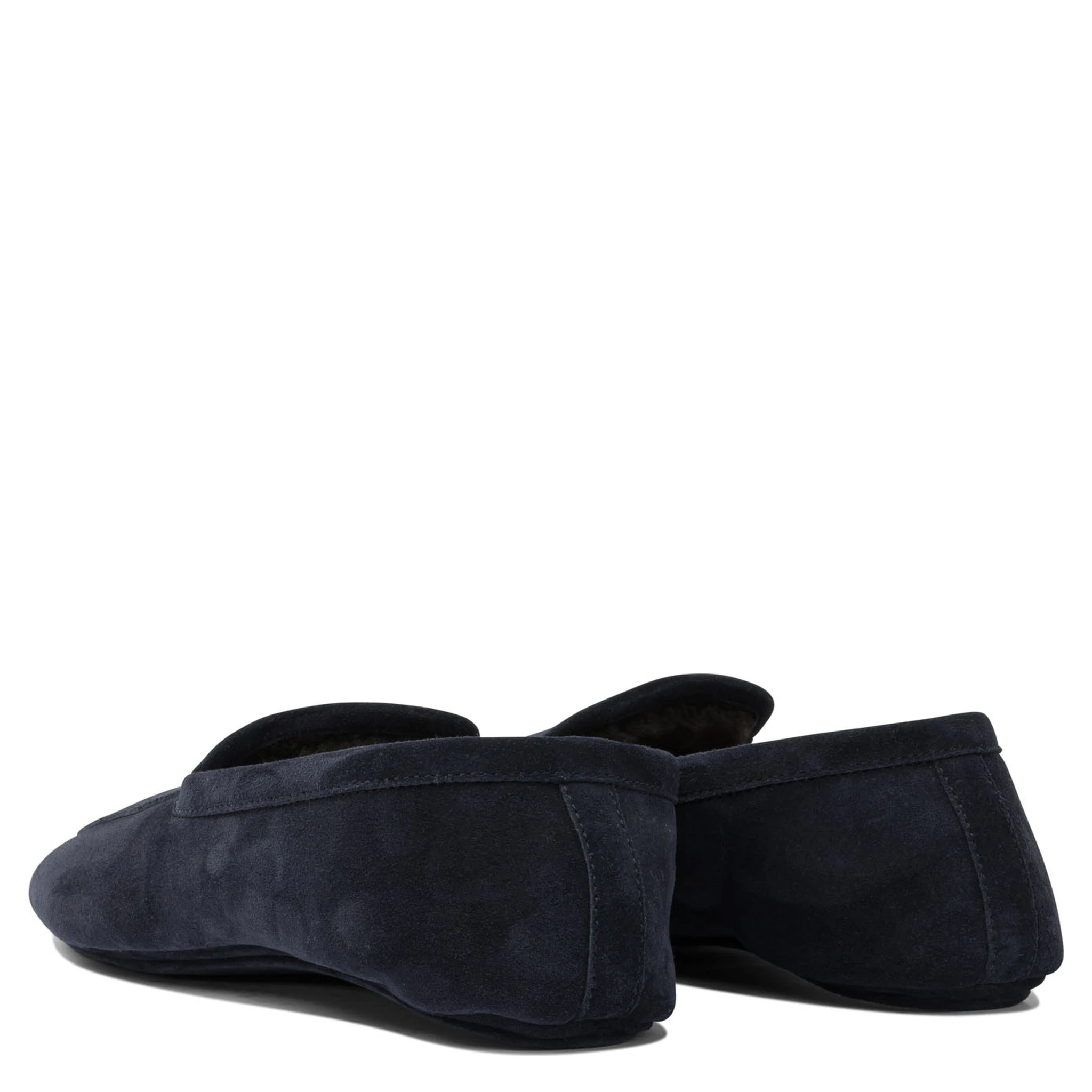 Loafers in suede leather