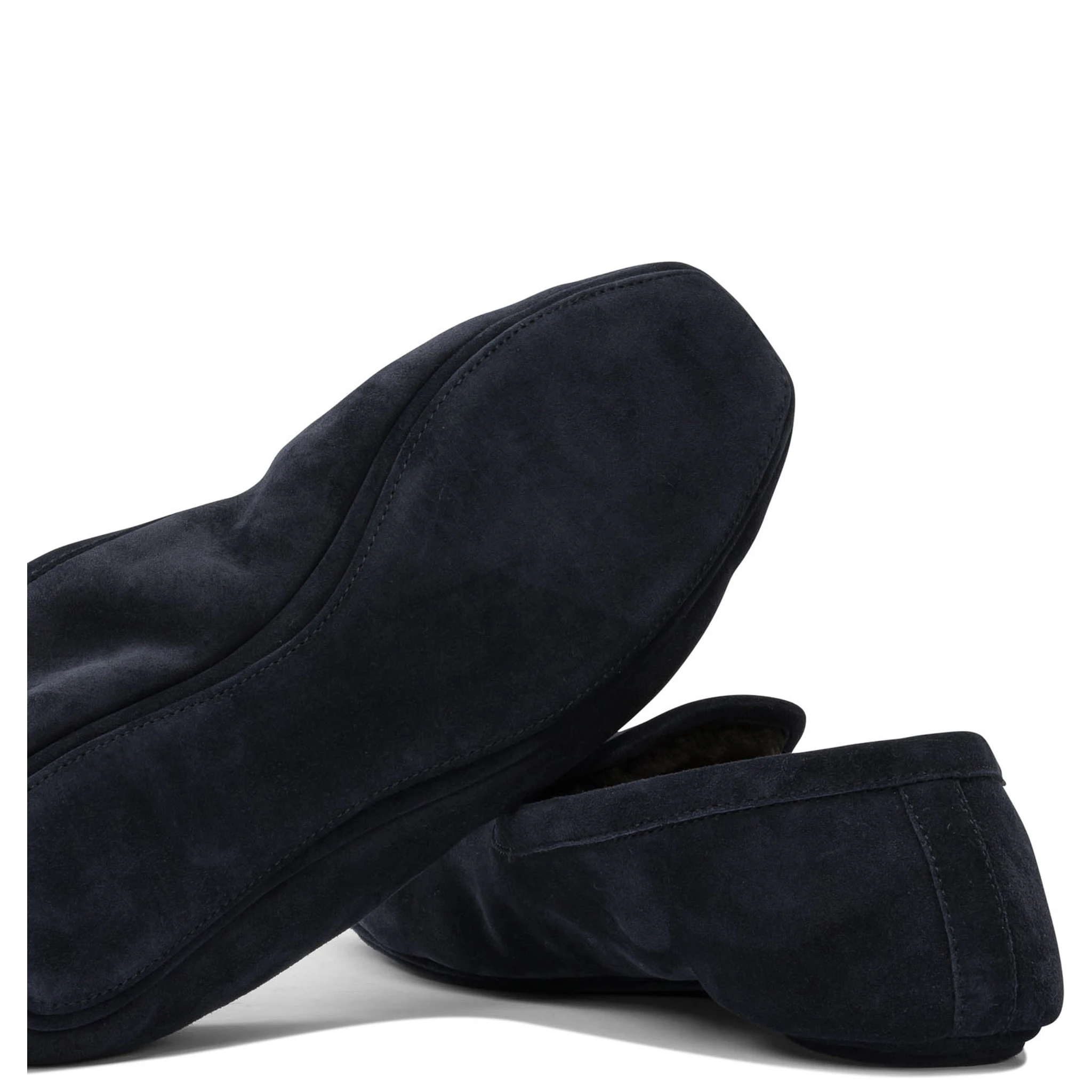 Loafers in suede leather