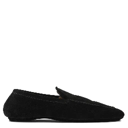 Loafers in suede leather