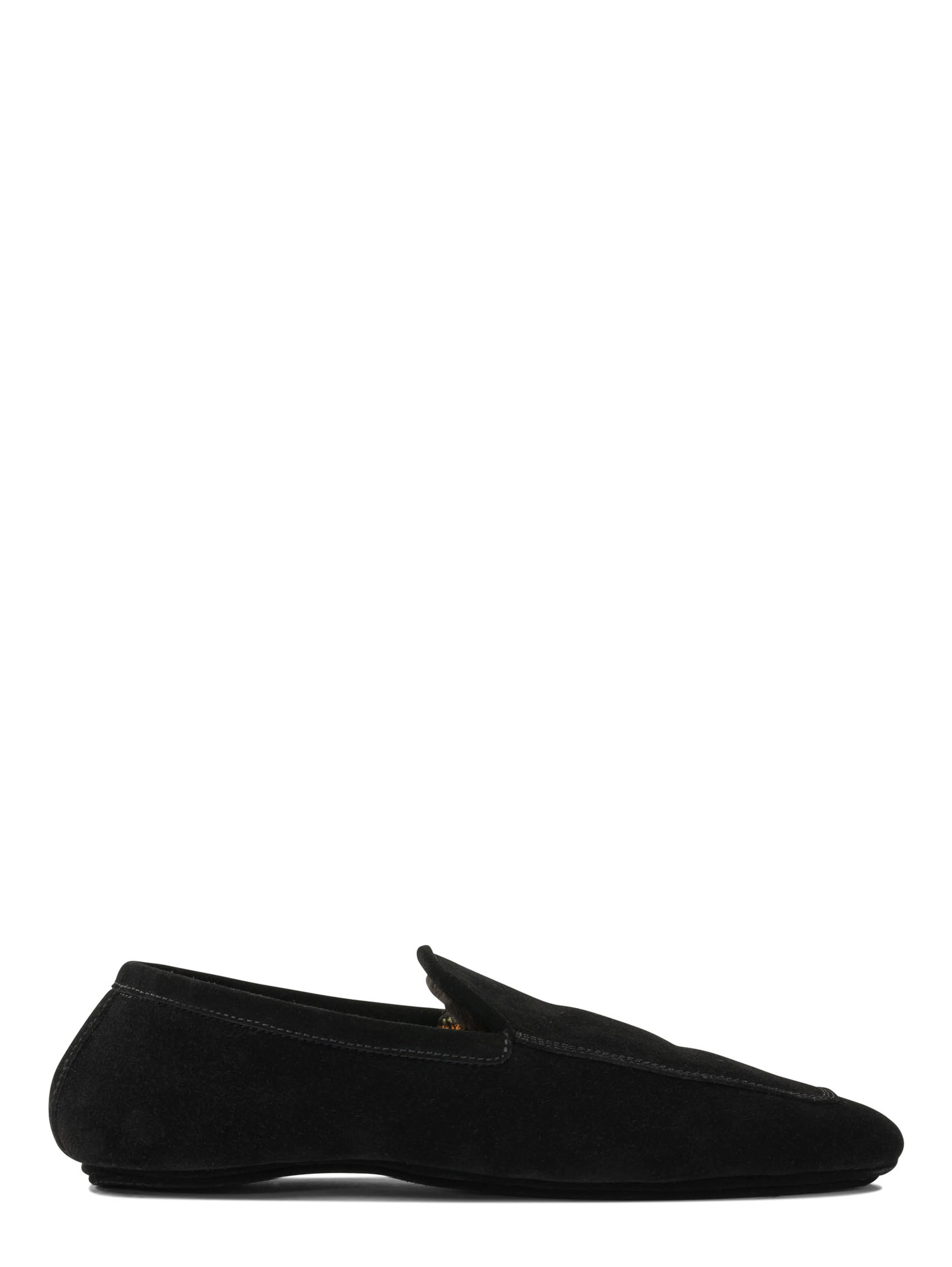 Loafers in suede leather
