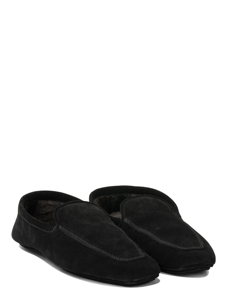 Loafers in suede leather alternative