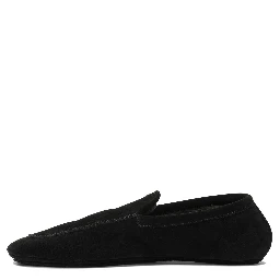 Loafers in suede leather
