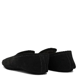 Loafers in suede leather