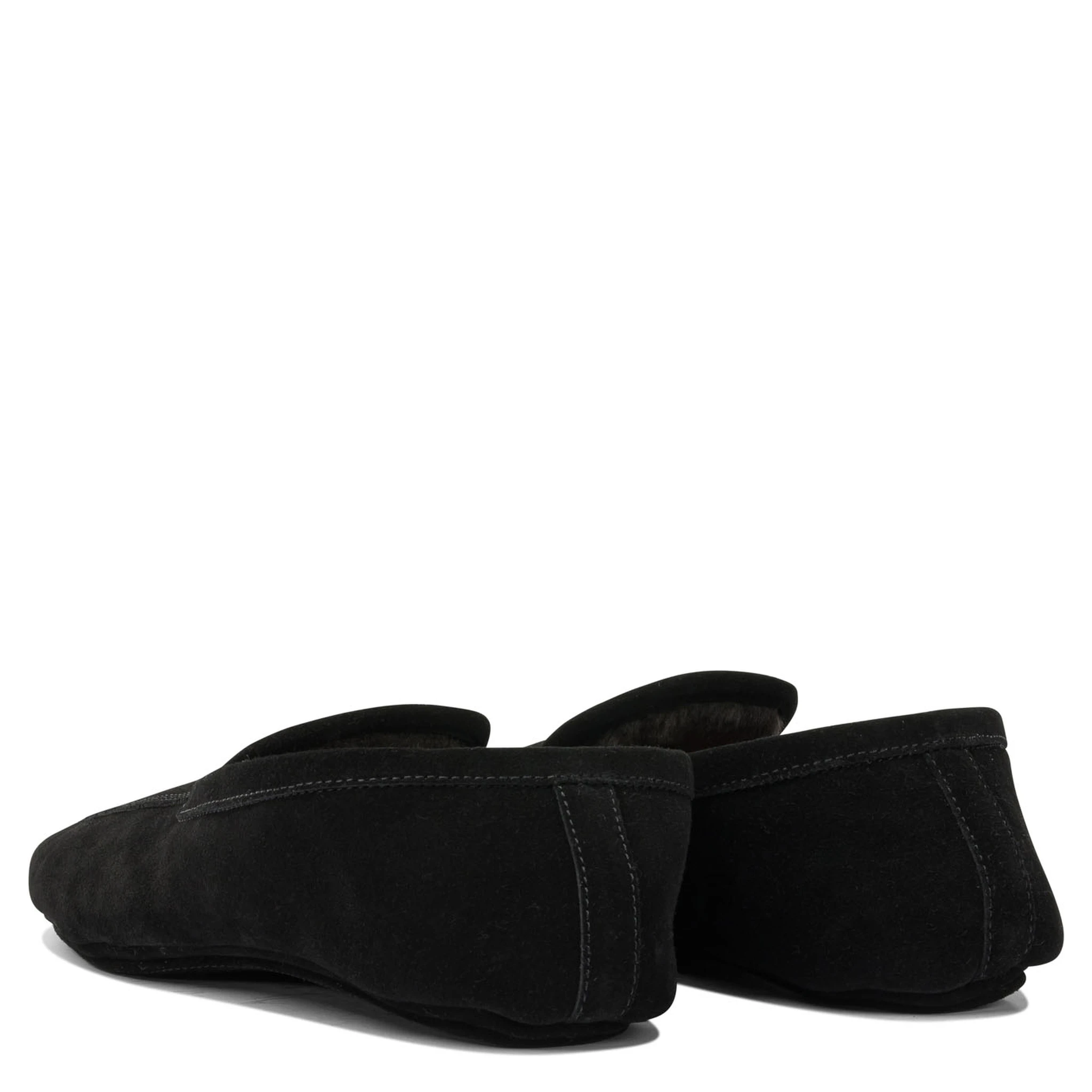 Loafers in suede leather