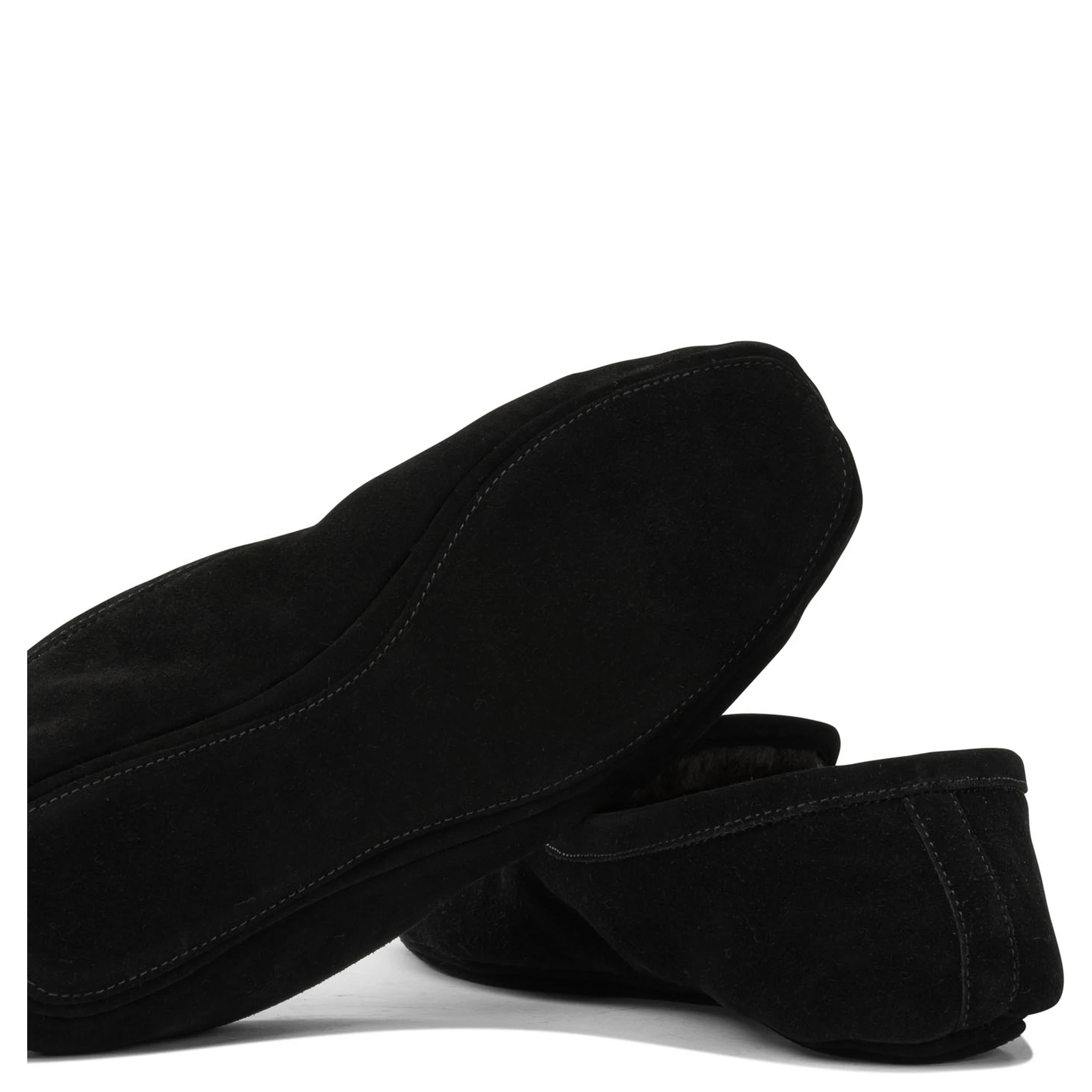 Loafers in suede leather