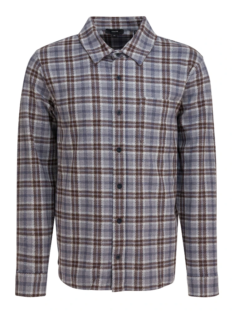 Plaid overshirt jacket