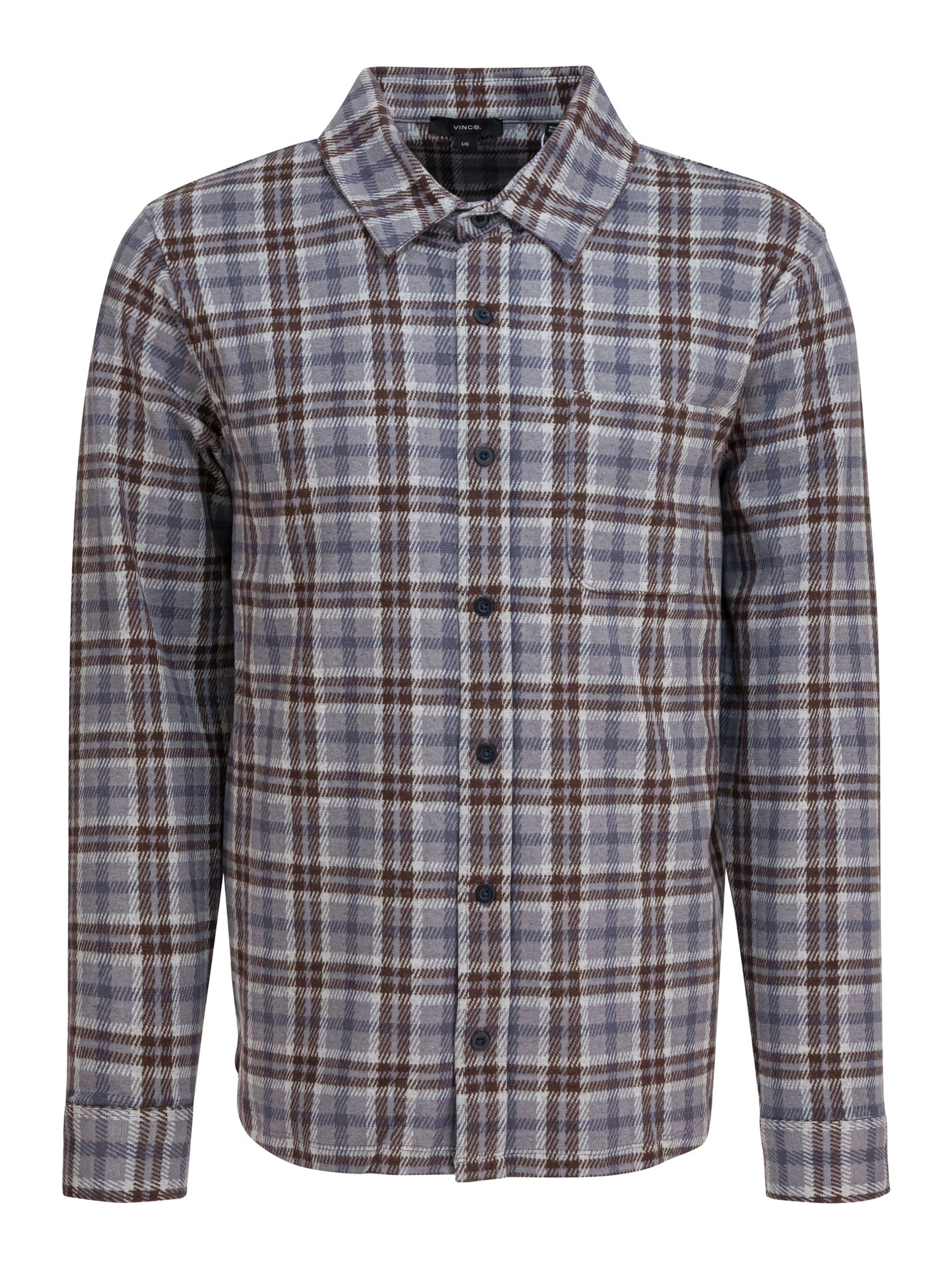 Plaid overshirt jacket
