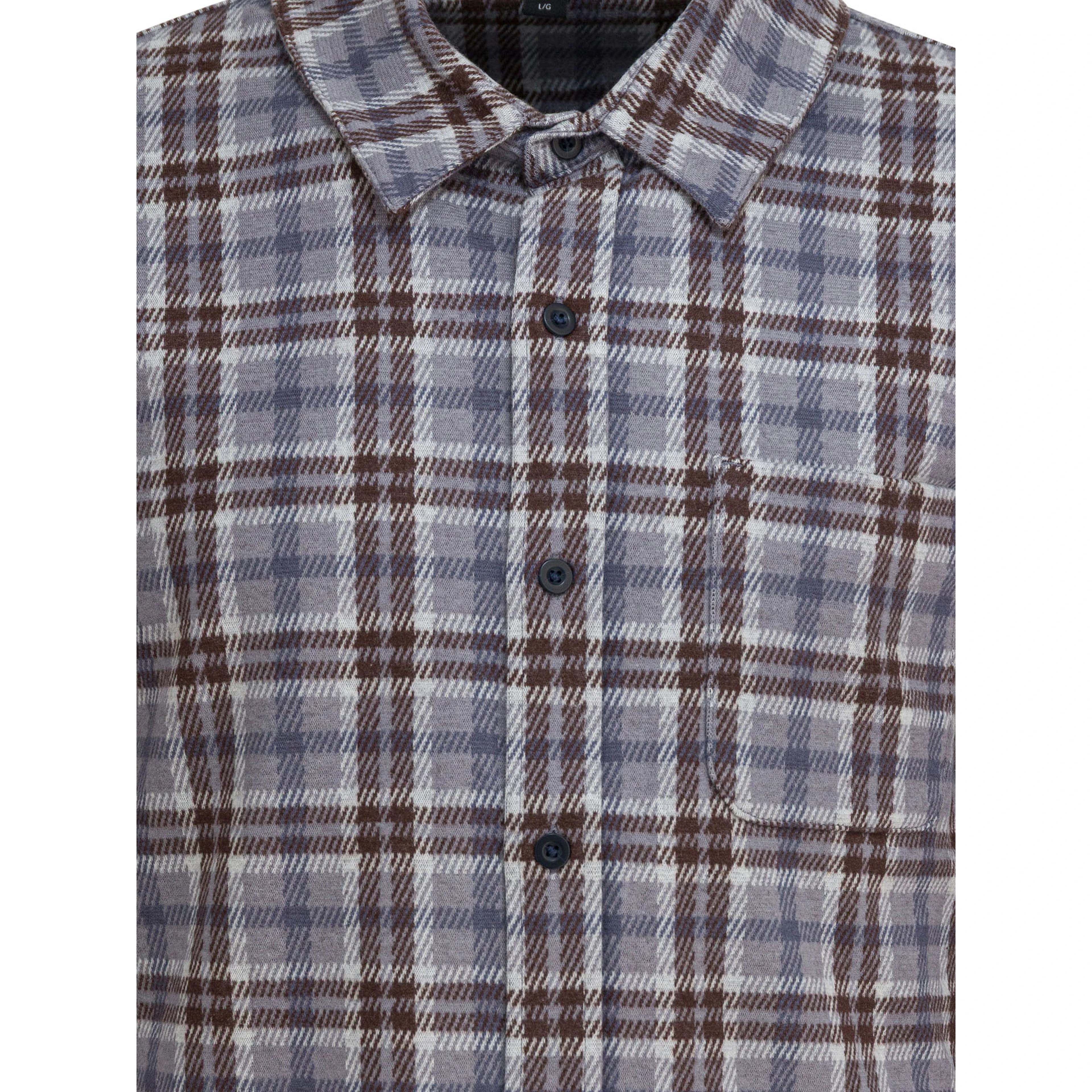 Plaid overshirt jacket