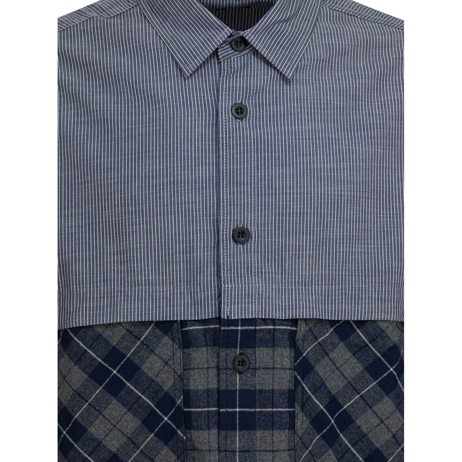 Shirt with cotton inserts