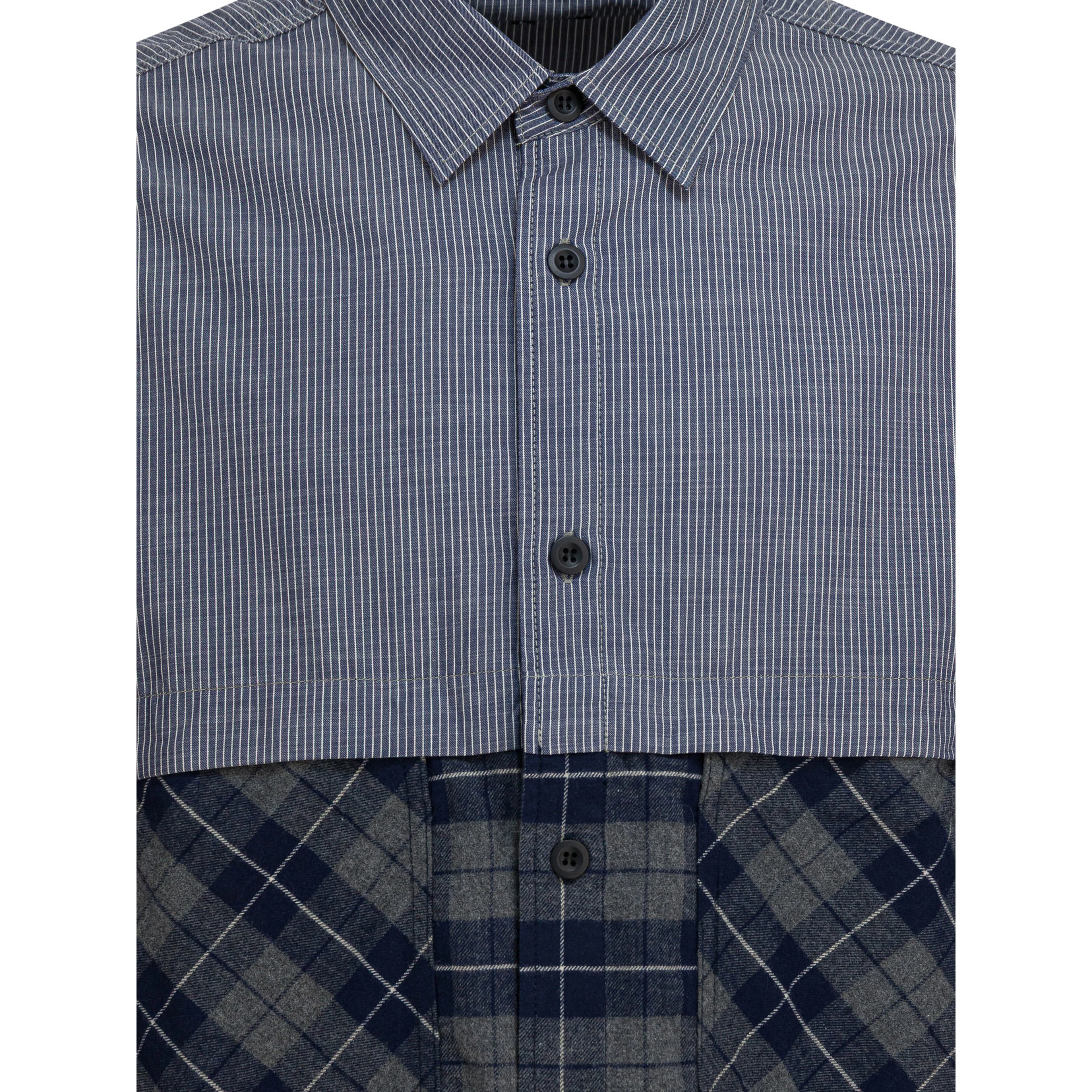 Shirt with cotton inserts