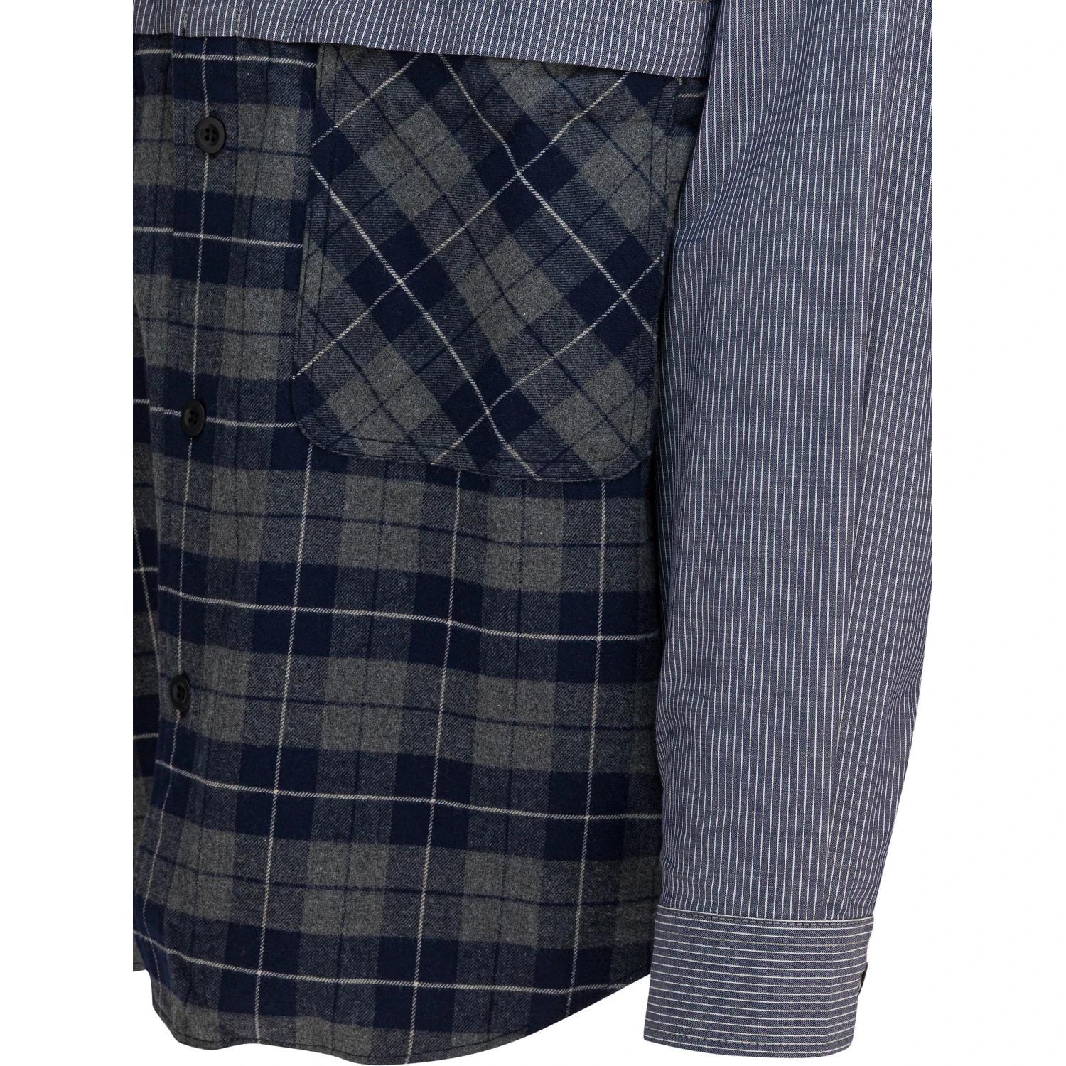 Shirt with cotton inserts