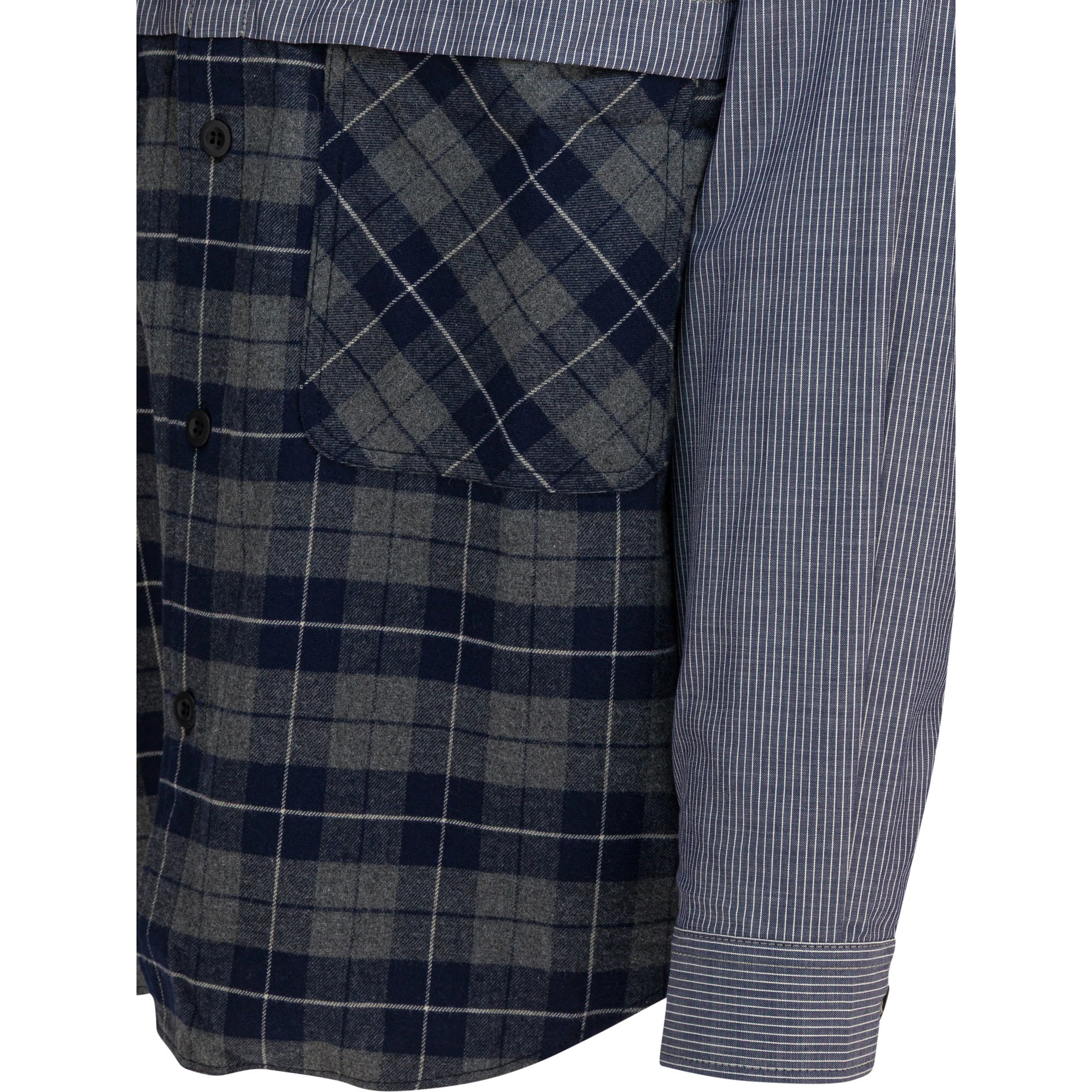 Shirt with cotton inserts